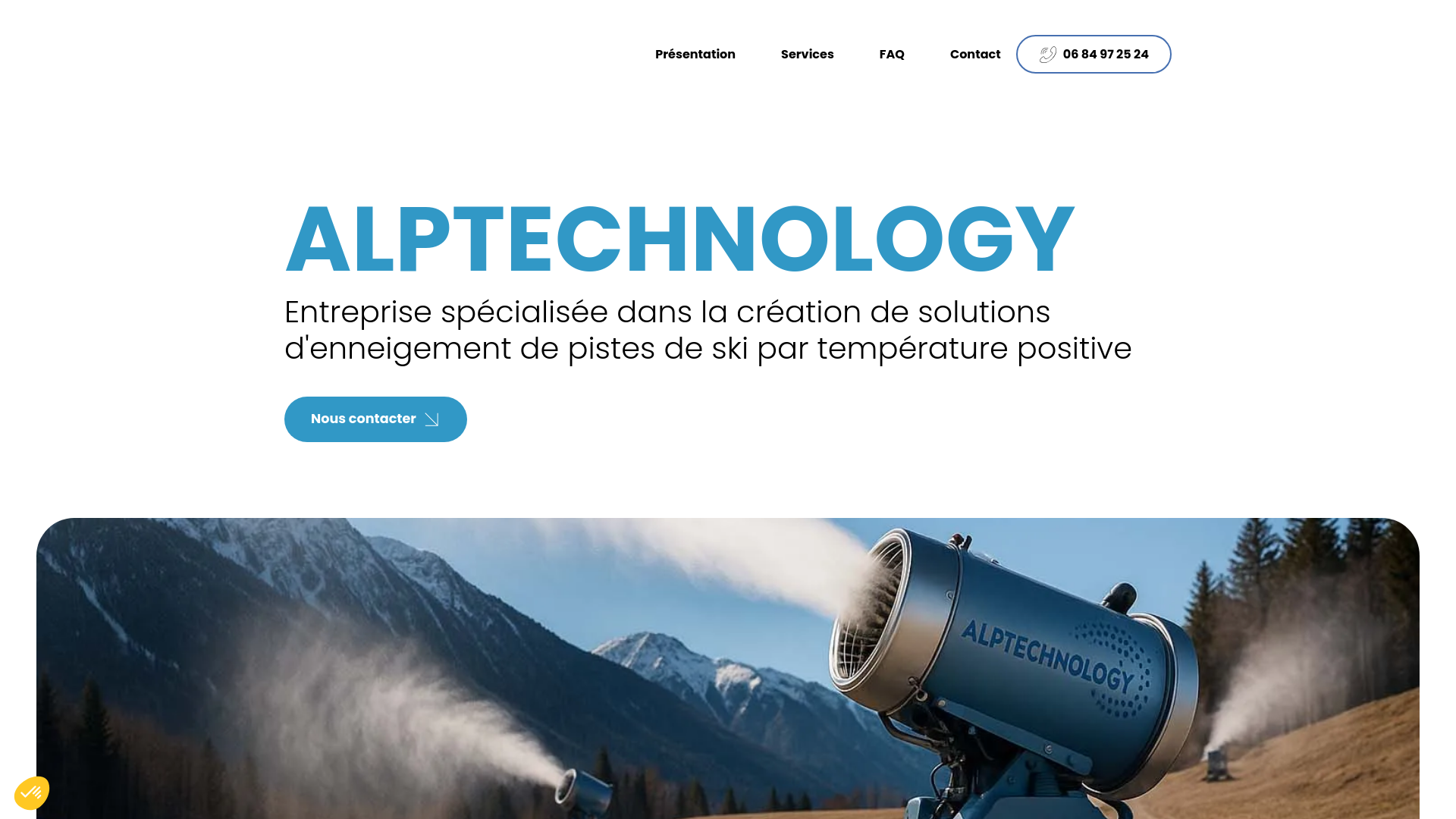 website screenshot of https://alp-technology.fr/