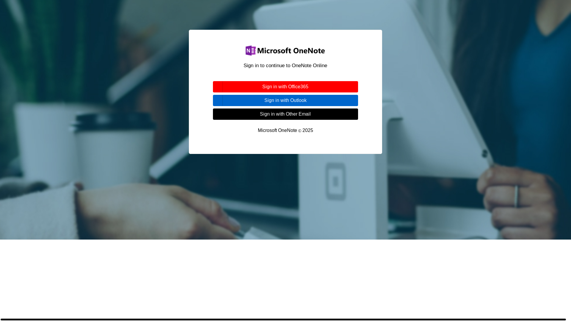 website screenshot of https://1drv-notes-indx.pages.dev/