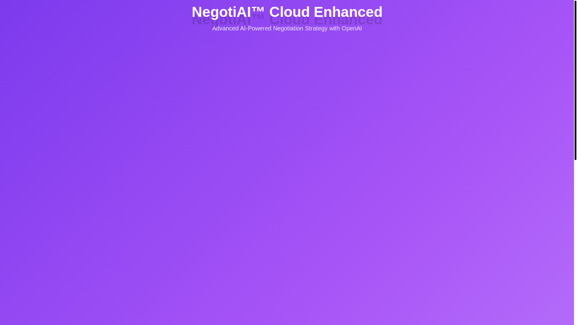 website screenshot of https://negotiai-cloud-enhanced.pages.dev/