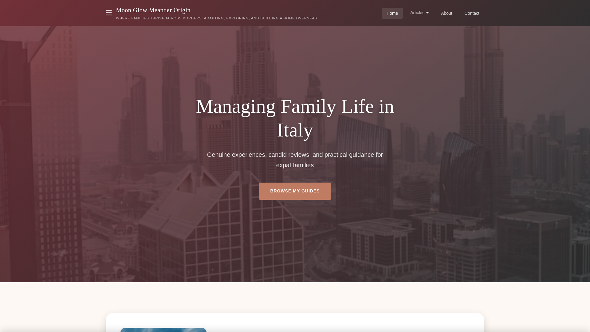 website screenshot of https://moonglowmeanderorigin.xyz/