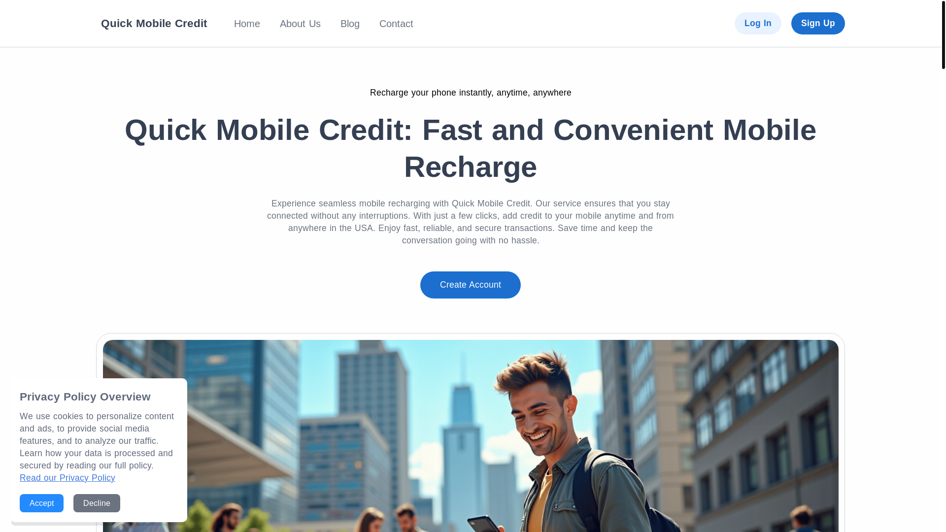 website screenshot of https://quick5g.shop/