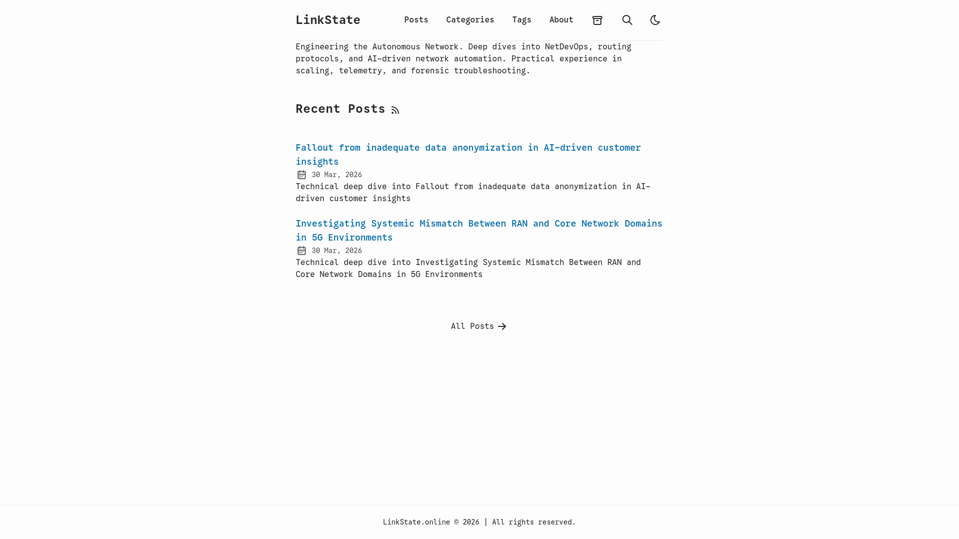 website screenshot of https://telco-ai-blog.pages.dev/