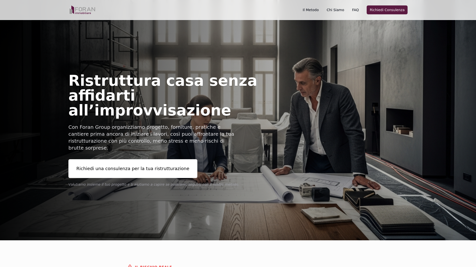 website screenshot of https://forangroup.org/
