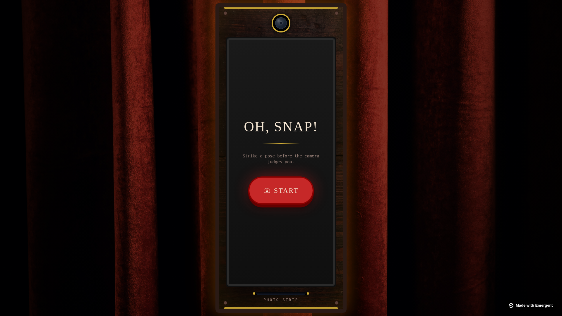 website screenshot of https://oh-snap-photobooth.com/