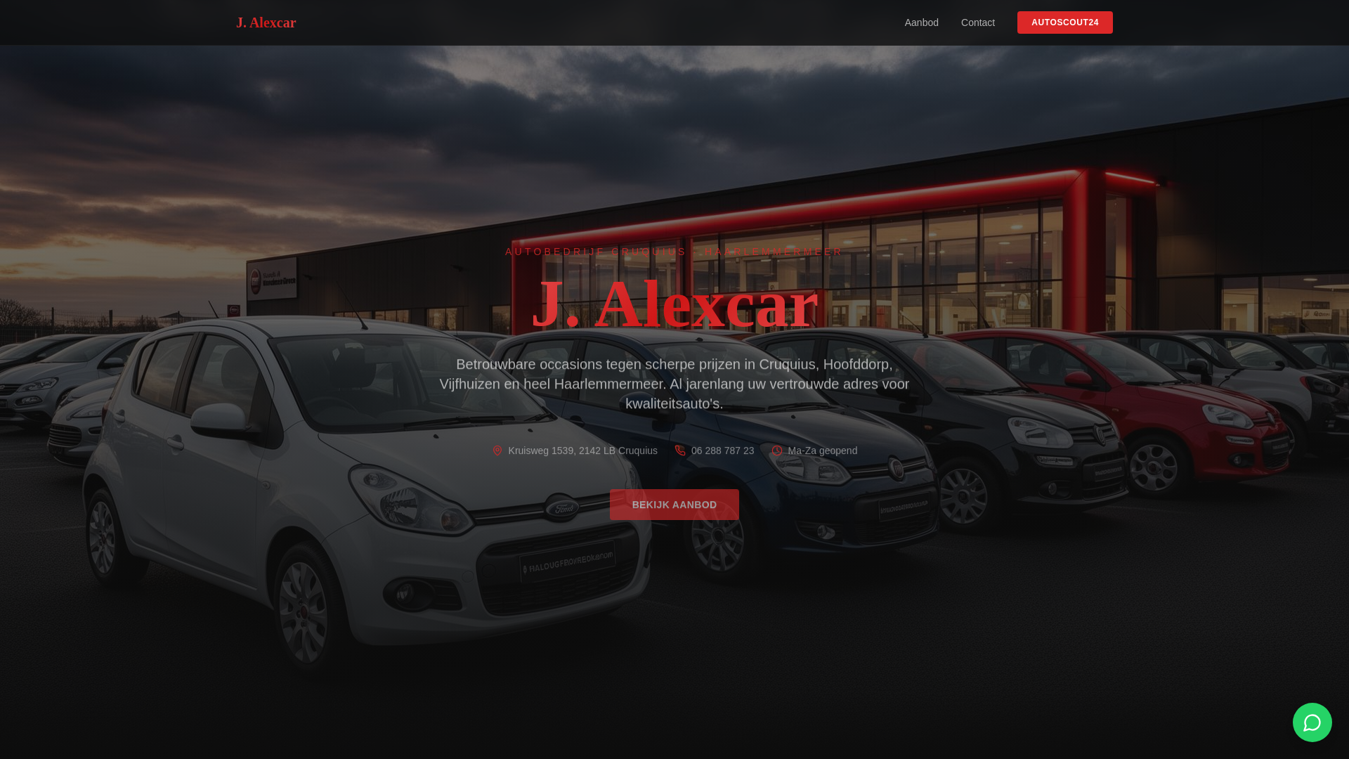 website screenshot of https://jalexcar.nl/