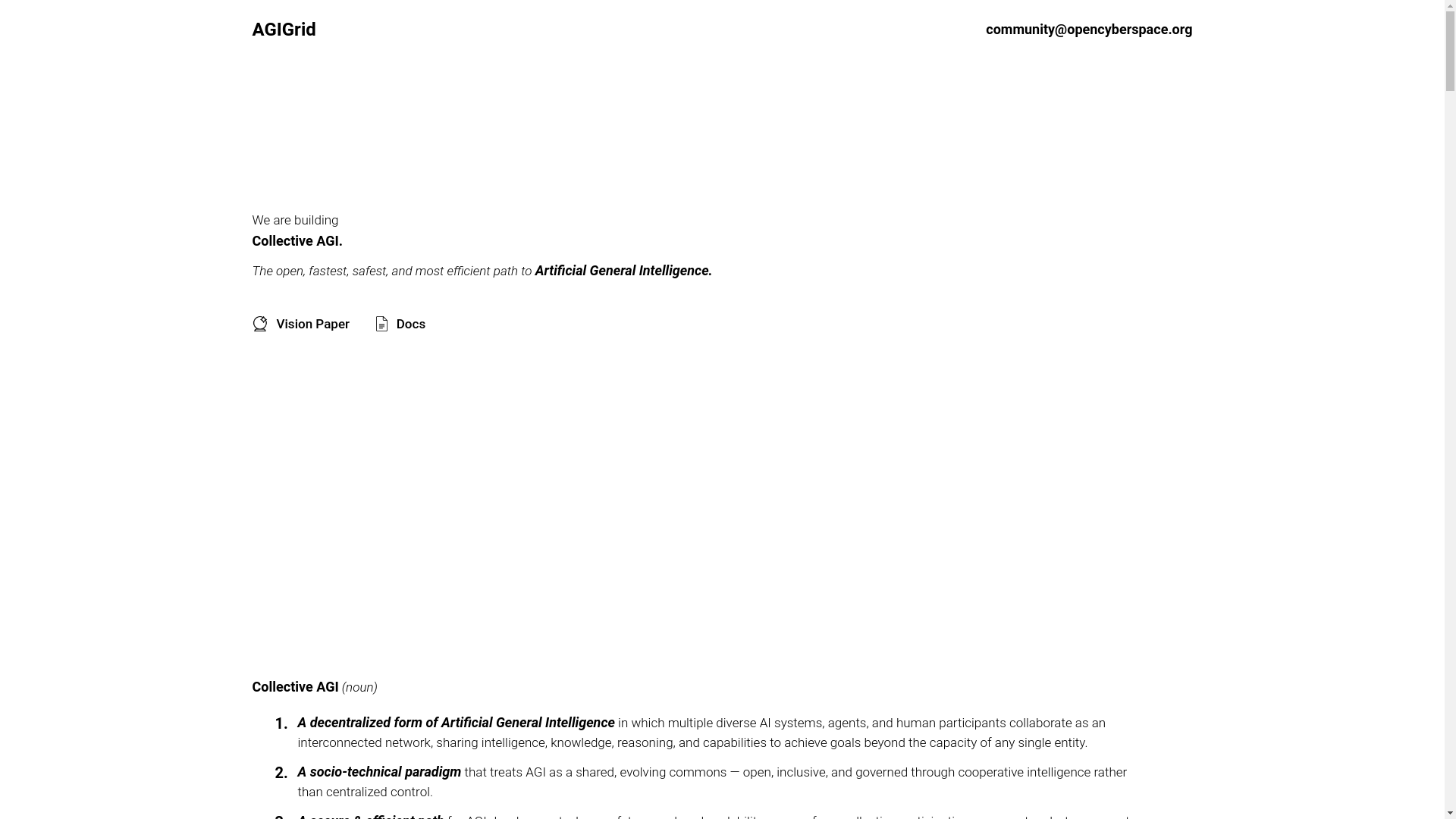 website screenshot of https://agi-grid-internal.pages.dev/