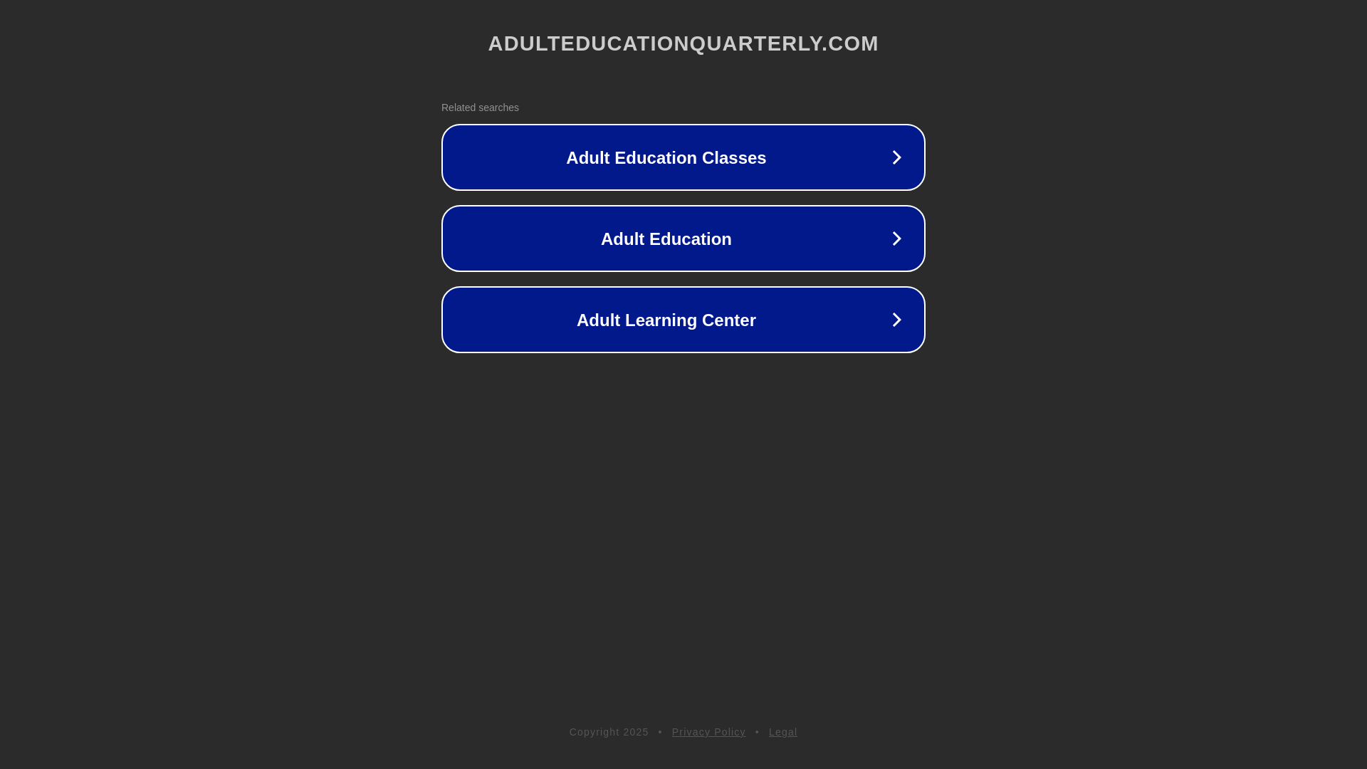 website screenshot of https://adulteducationquarterly.com/