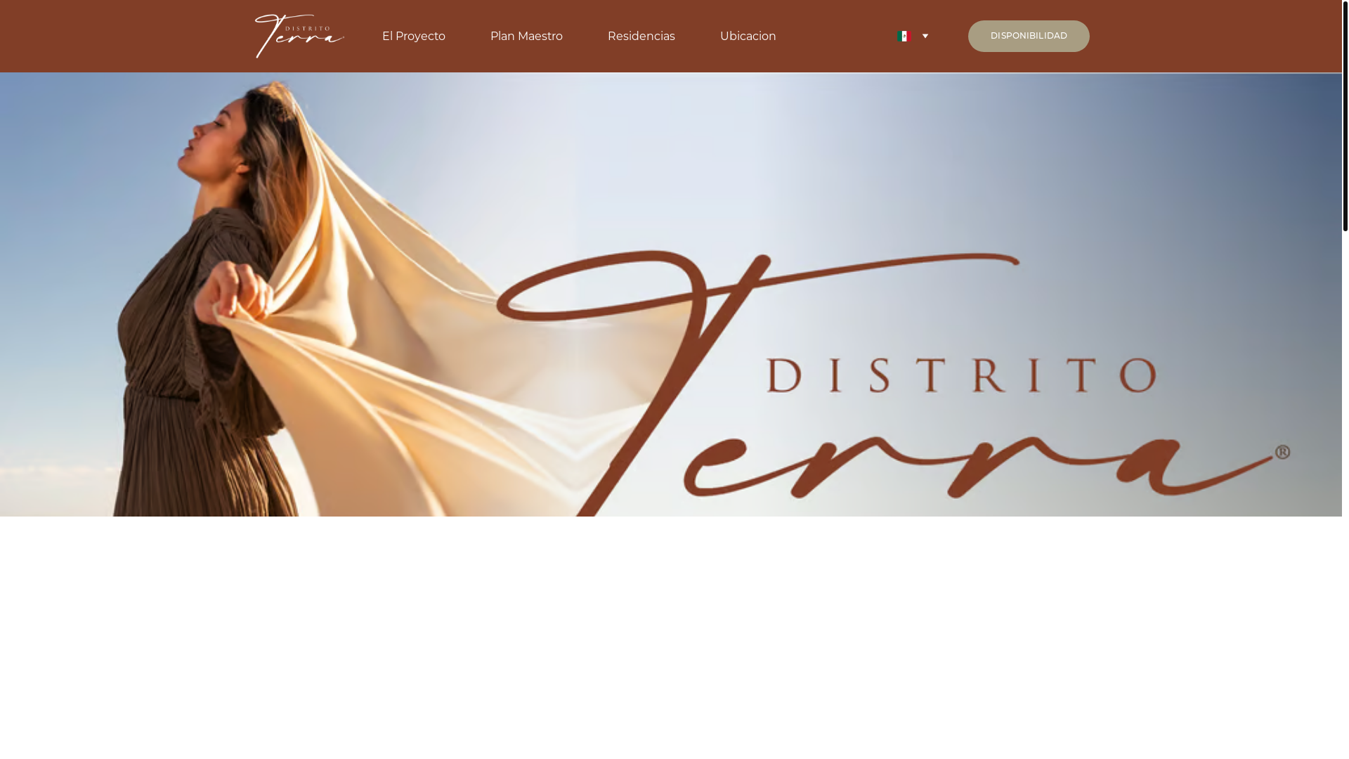 website screenshot of https://distritoterra.mx/