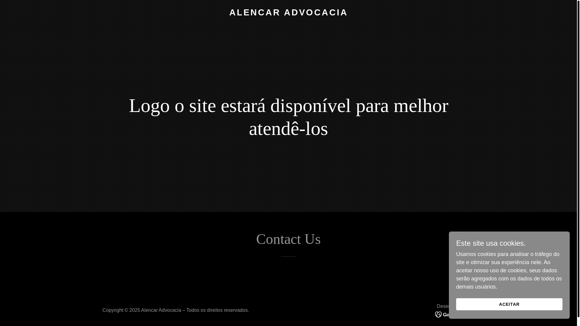 website screenshot of https://alencar-advocacia.com/
