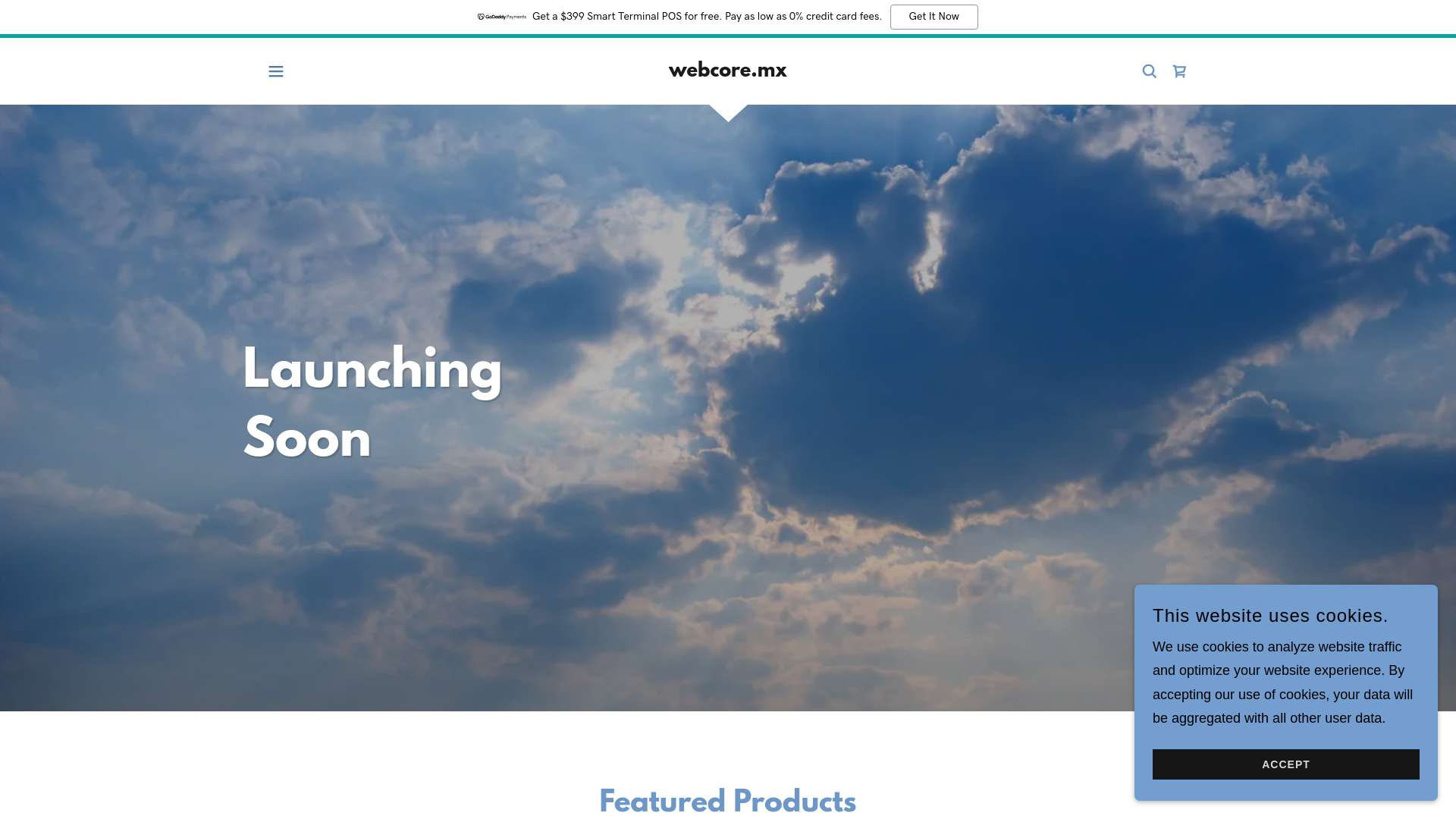 website screenshot of https://webcore.mx/