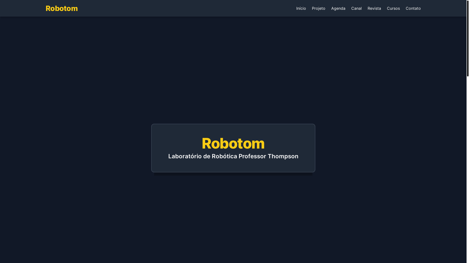 website screenshot of https://robotom.space/