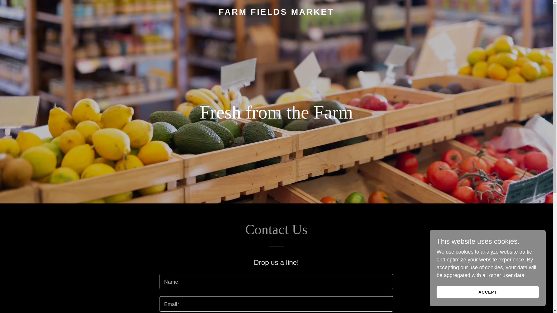 website screenshot of https://farmfieldsmarket.com/