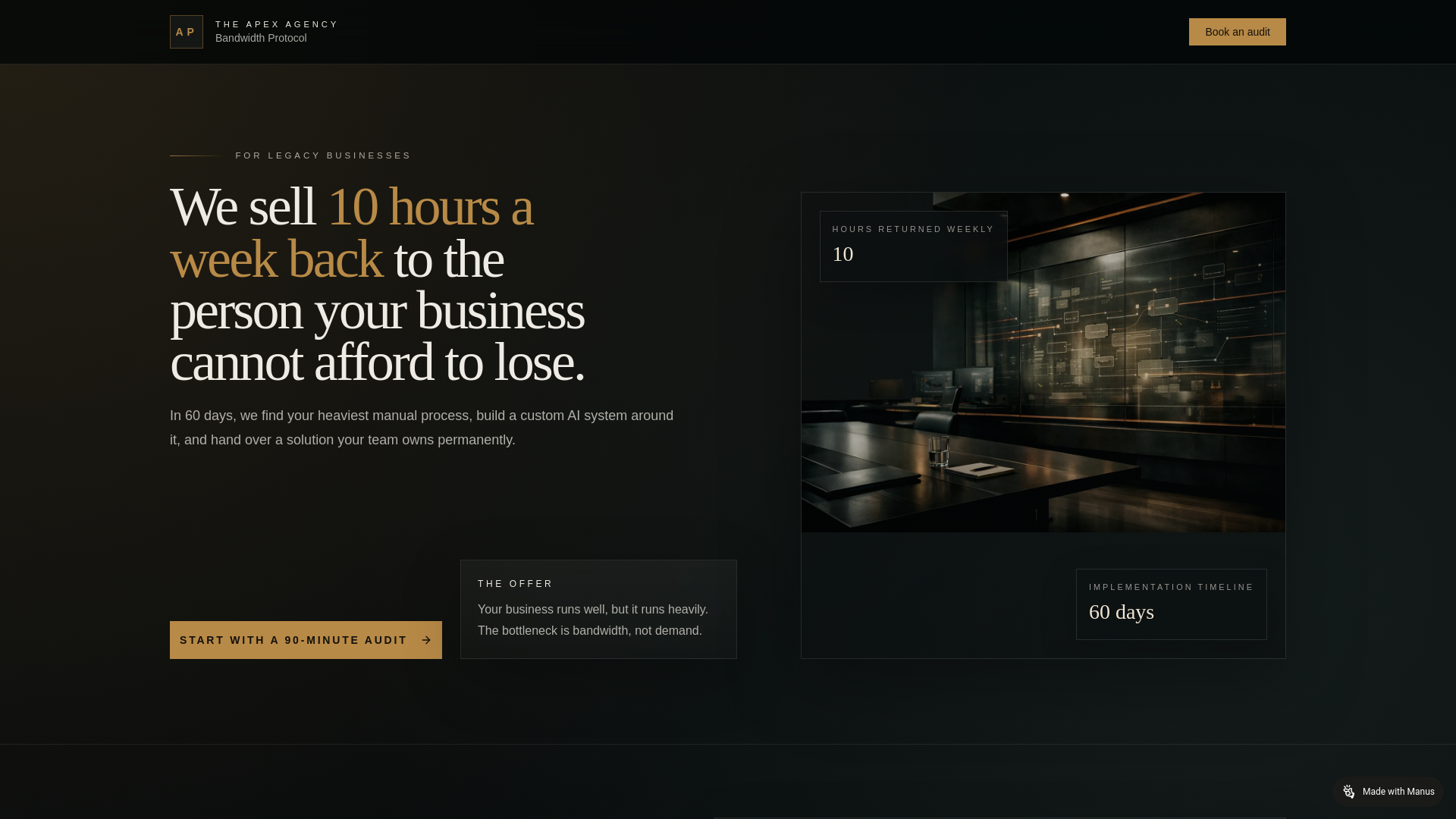 website screenshot of https://consultingtheapexagency.com/