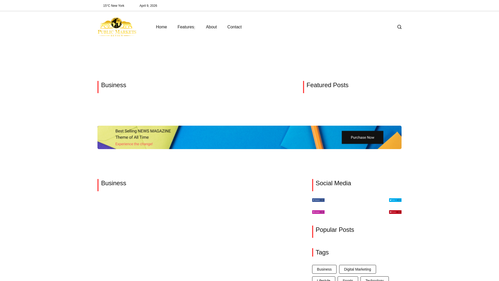 website screenshot of https://publicmarketsreview.com