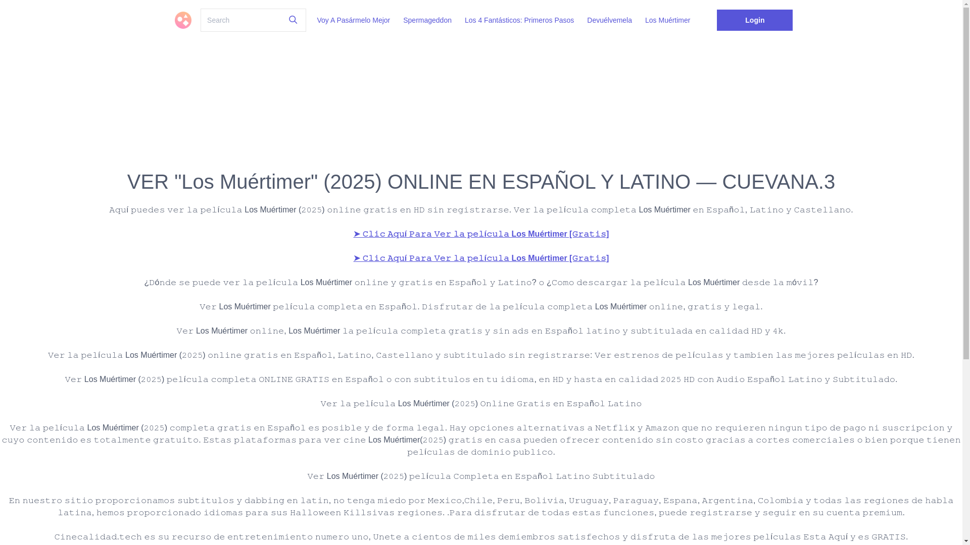 website screenshot of https://espanahd.graphy.com/s/pages/verlosmuertimerenespanol