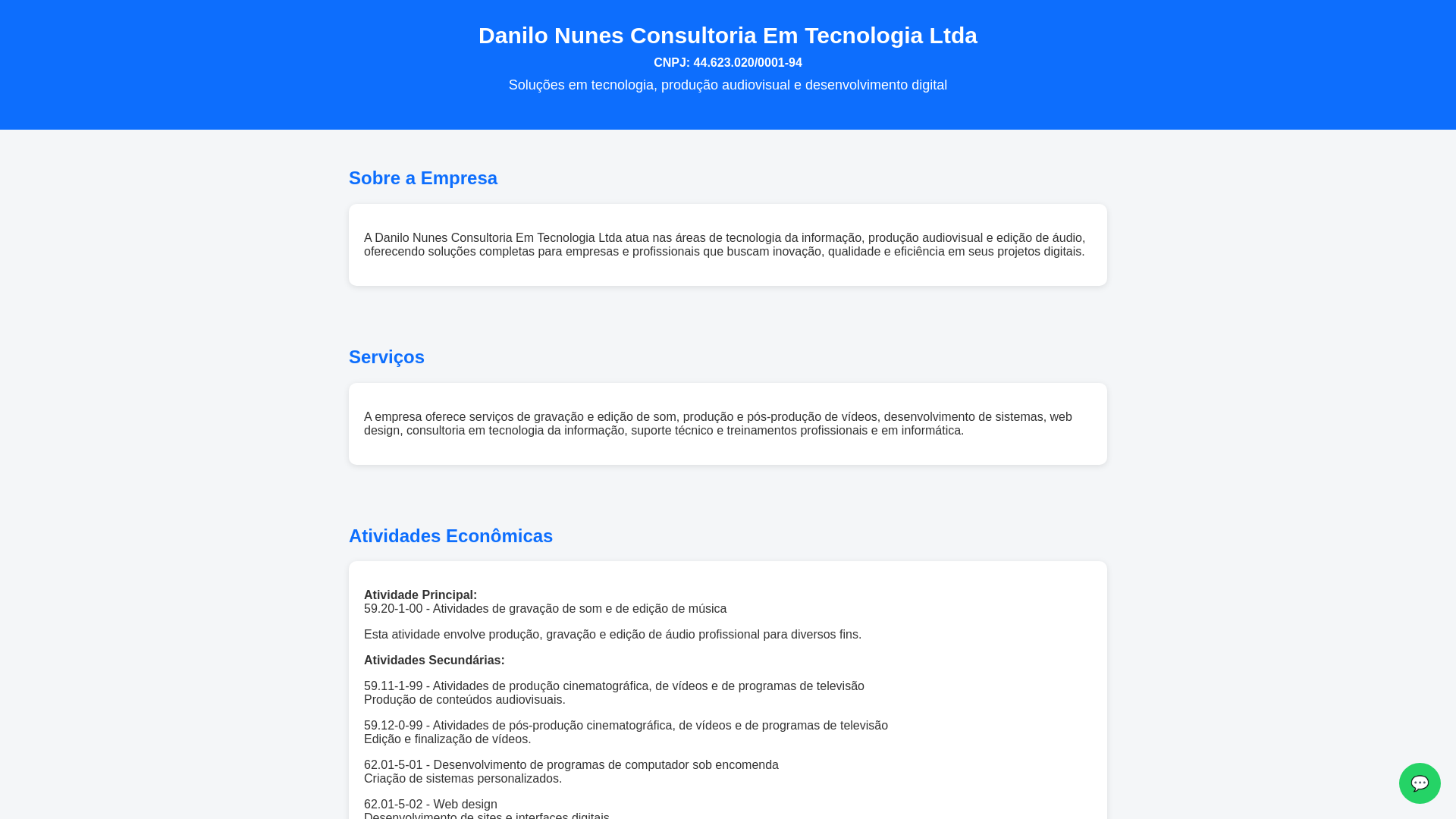 website screenshot of https://danilo-nunes-consultoria-em-tecnologia-ltda.pages.dev/
