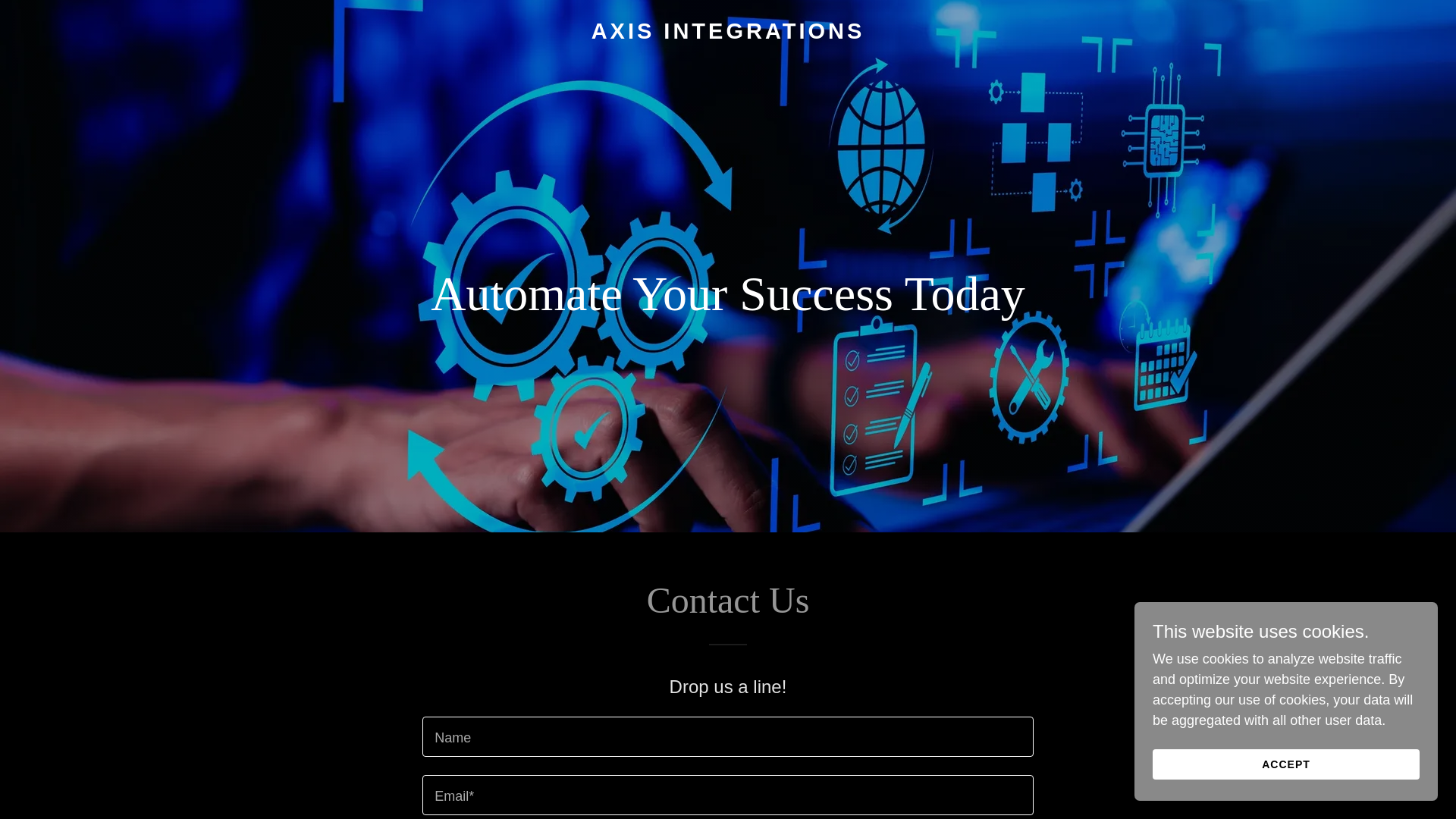 website screenshot of https://axisintegrations.co