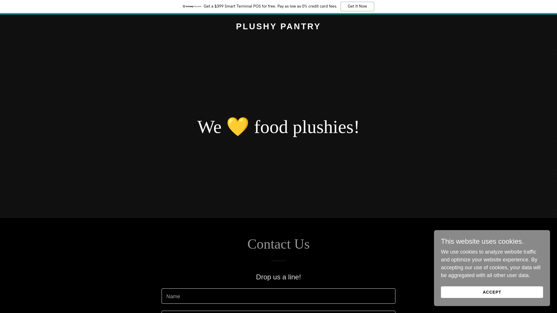 website screenshot of https://plushypantry.com/