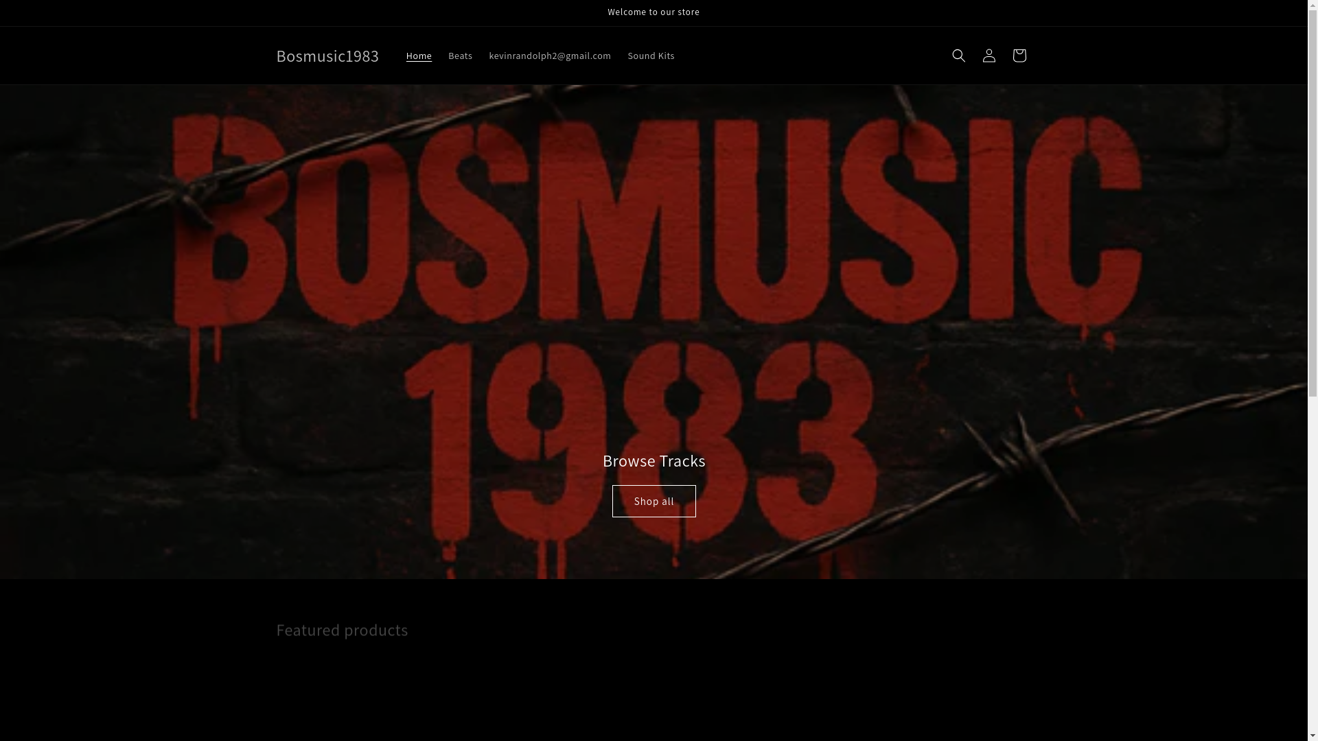 website screenshot of https://bosmusic1983.com/