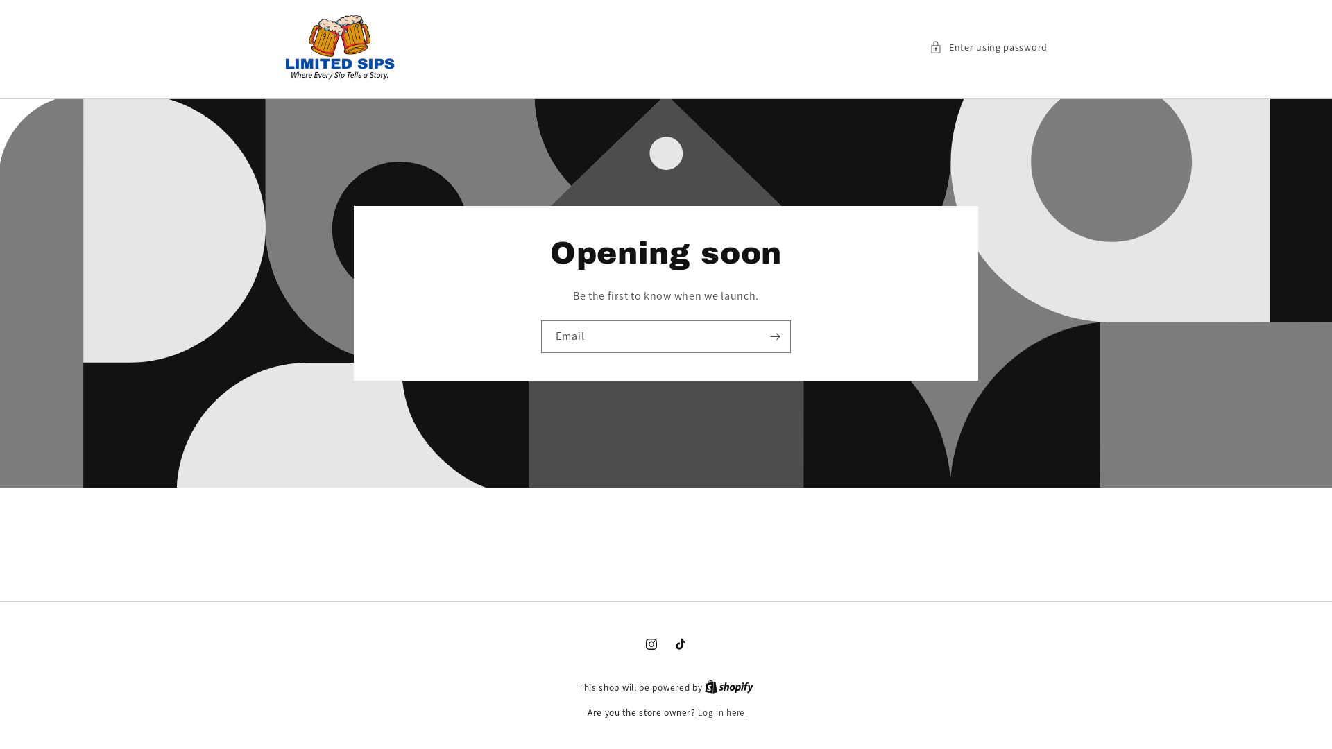 website screenshot of https://limitedsips.shop/