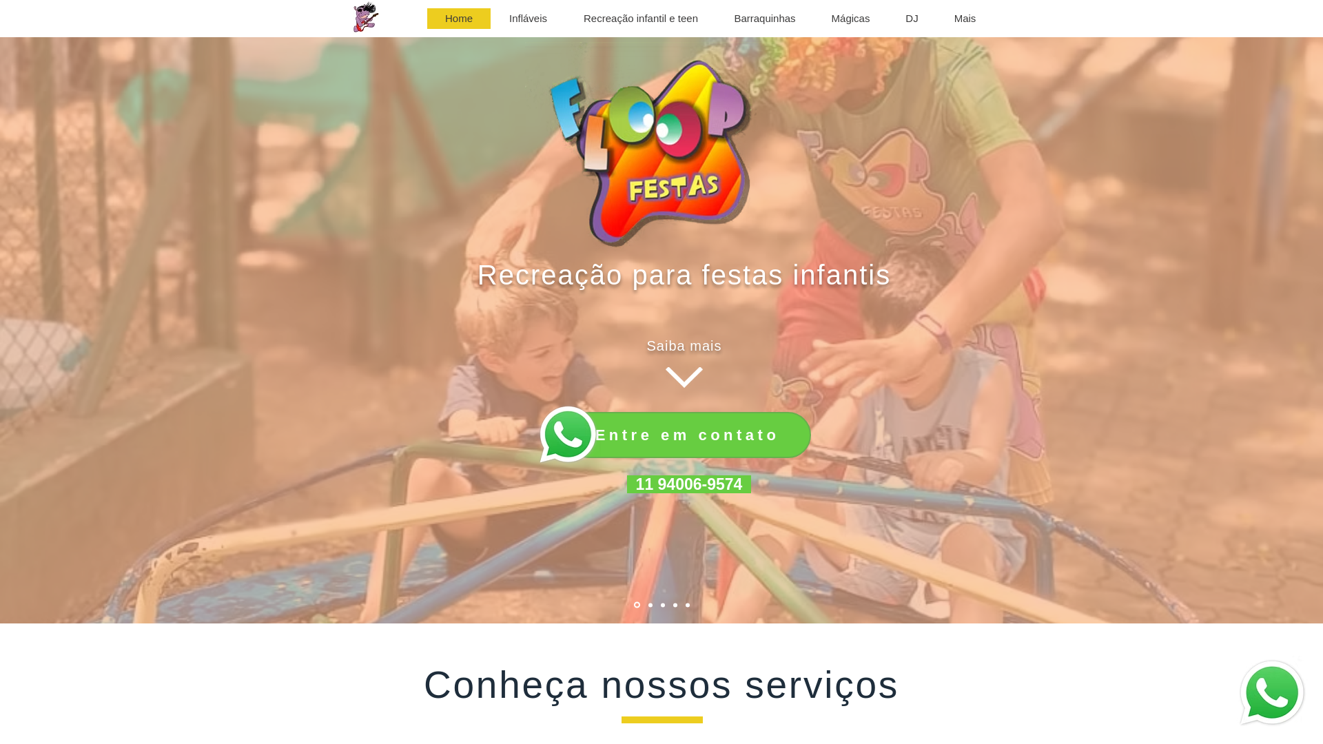 website screenshot of https://floopfestas.com/