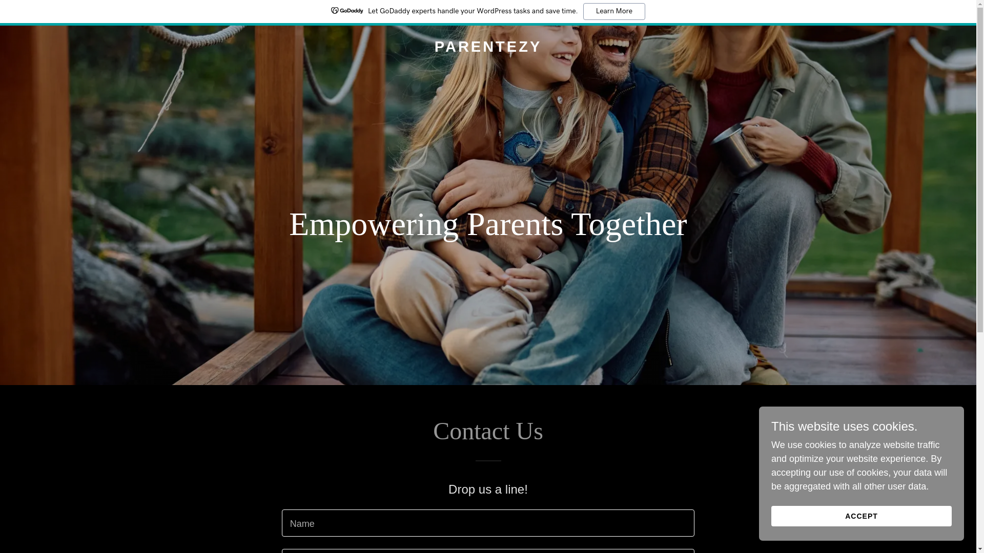 website screenshot of https://parentezy.com/
