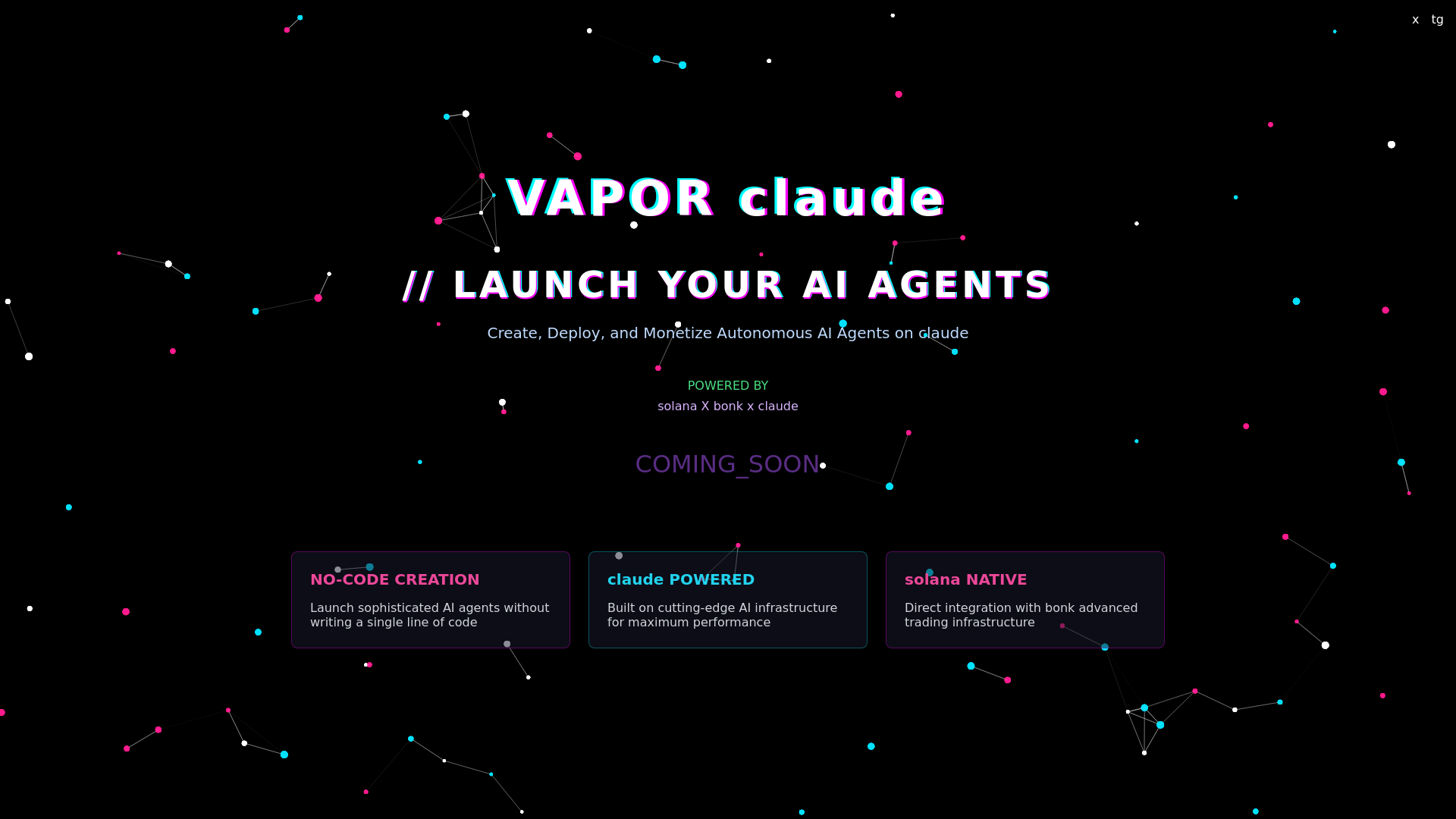 website screenshot of https://vaporclaude.fun/