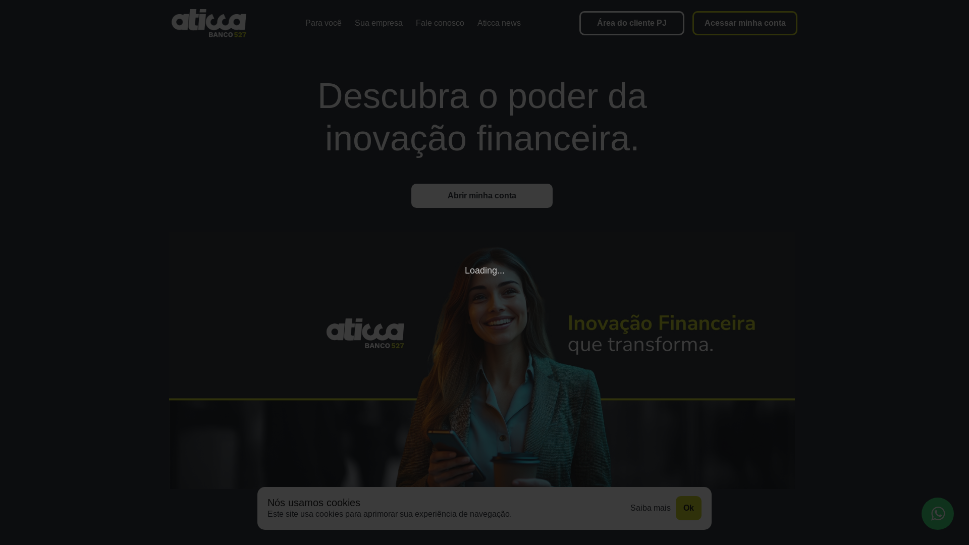 website screenshot of https://aticcainvest.com.br/