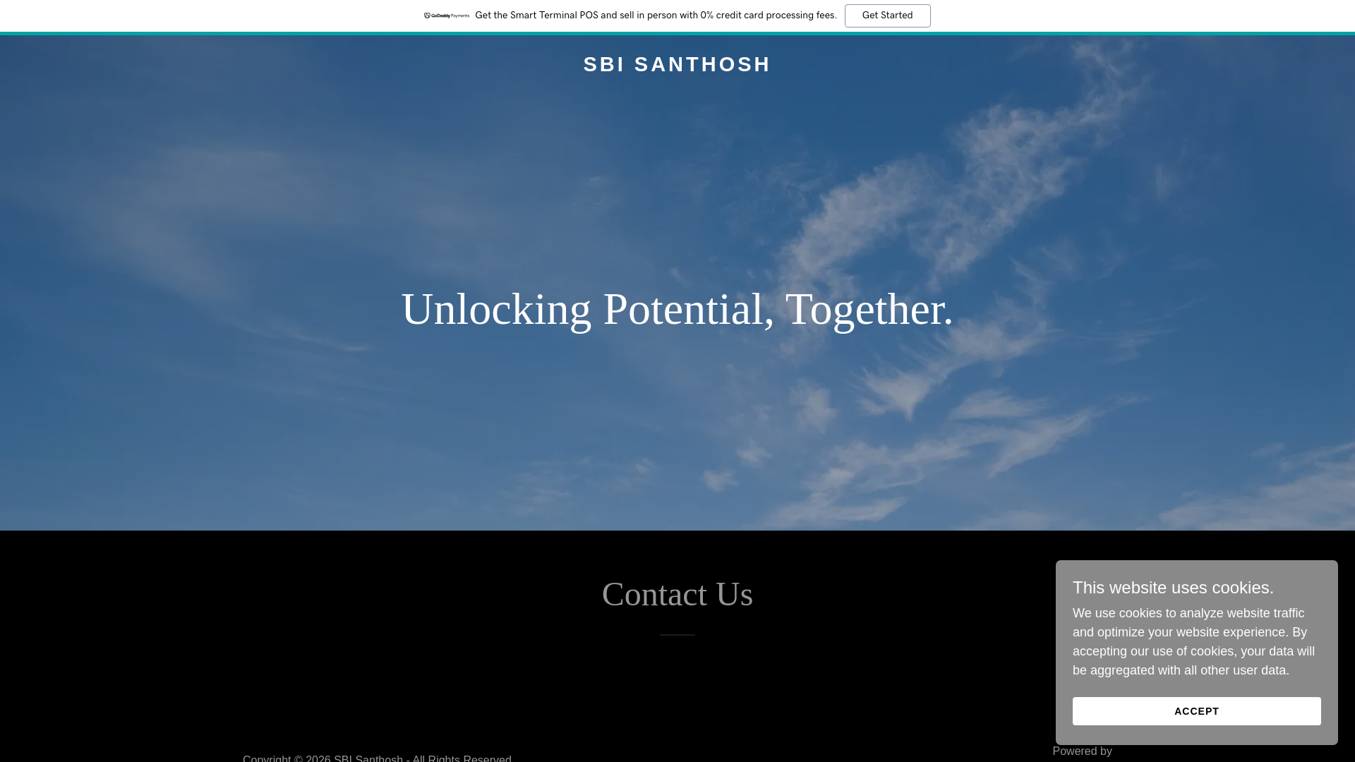 website screenshot of https://withsanthosh.in/