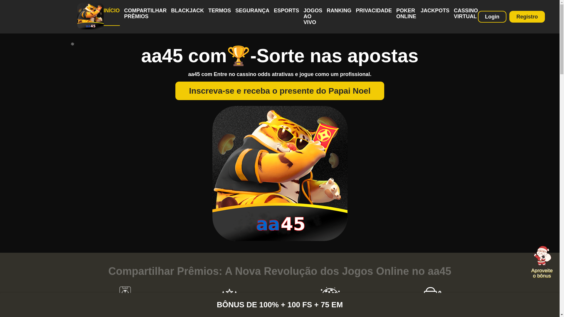 website screenshot of https://aa45-casino.com/