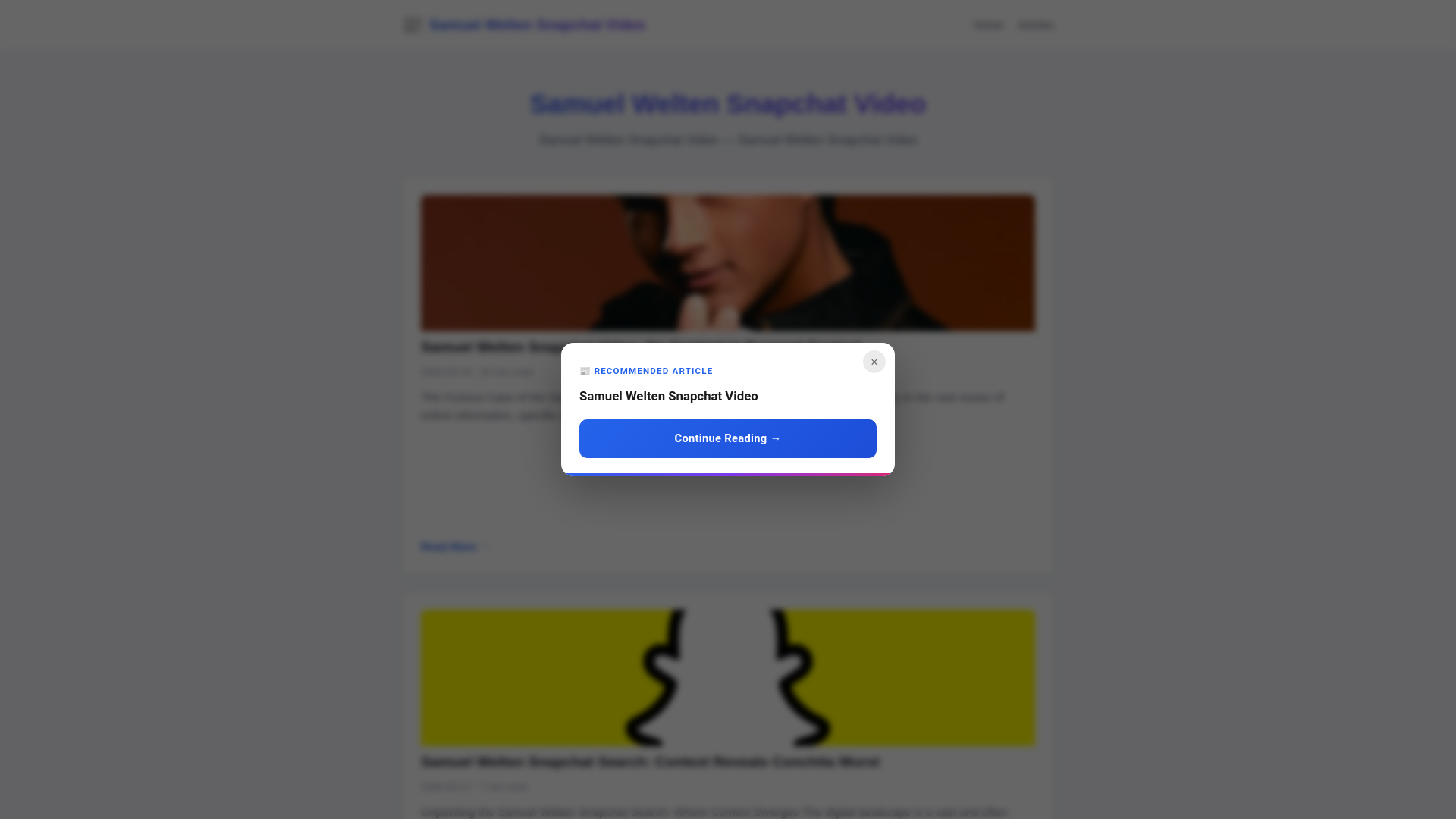 website screenshot of https://samuel-welten-snapchat-video.pages.dev/