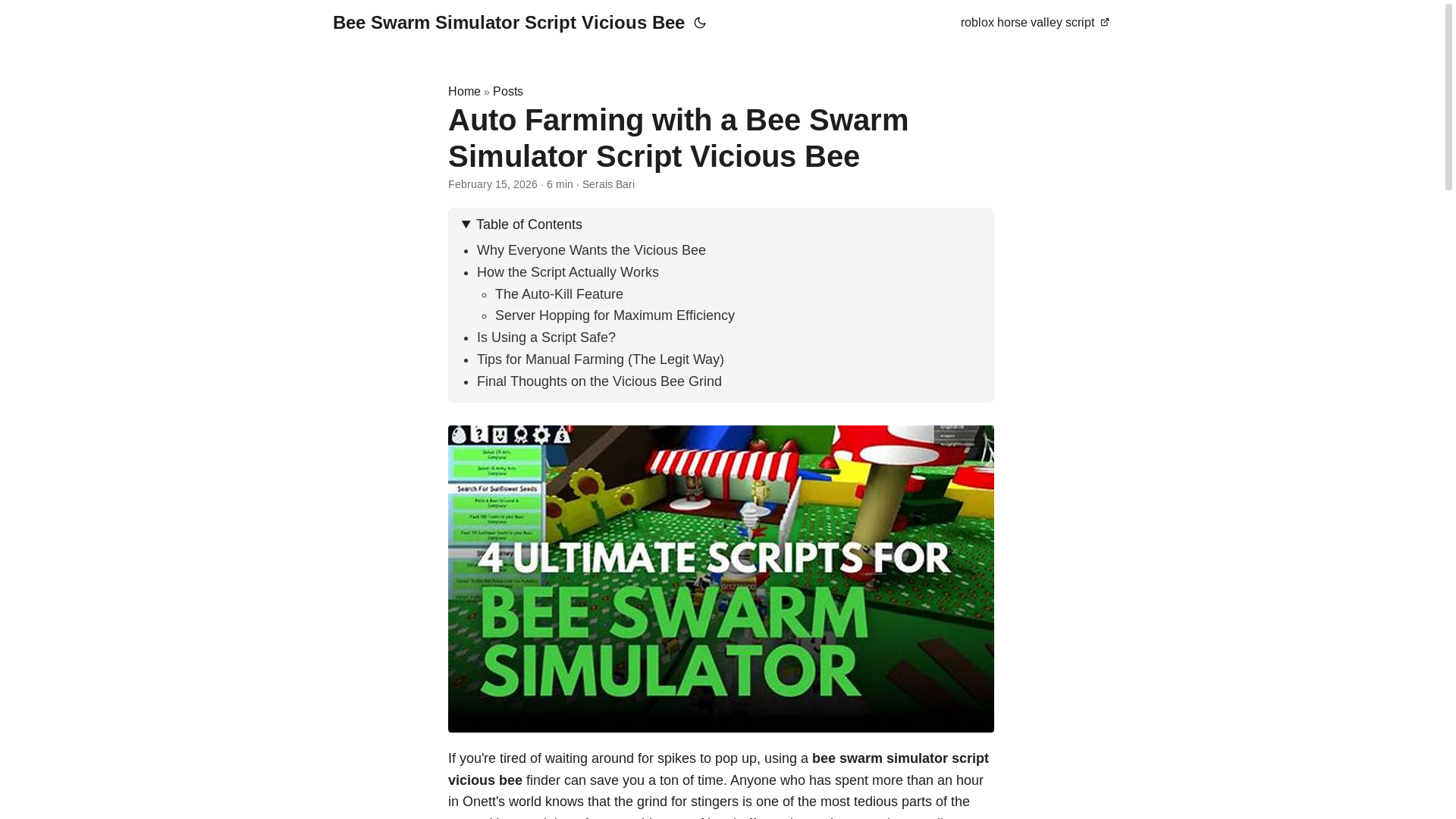 website screenshot of https://bee-swarm-simulator-script-vicious-bee.pages.dev/