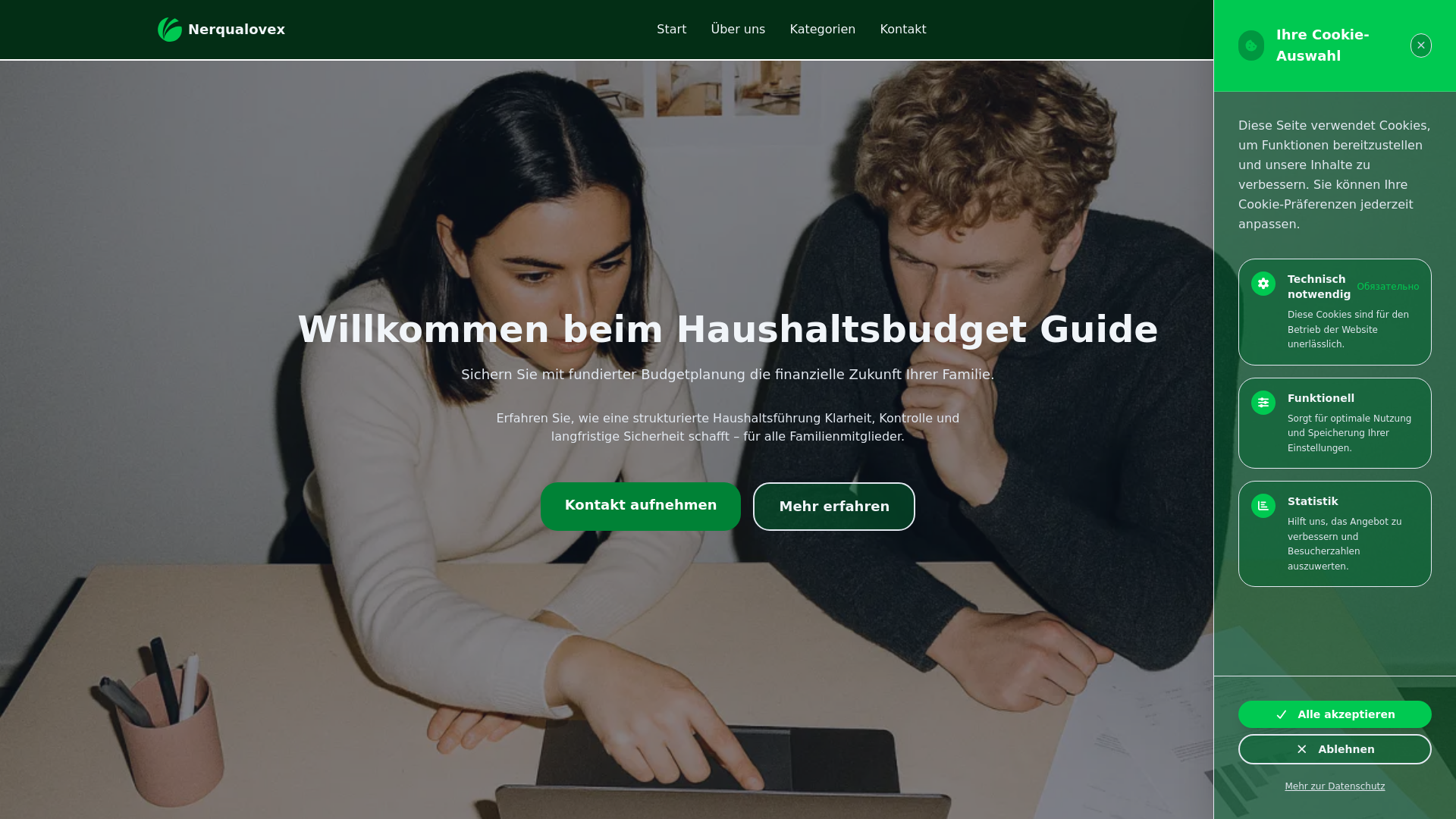 website screenshot of https://nerqualovex.com/