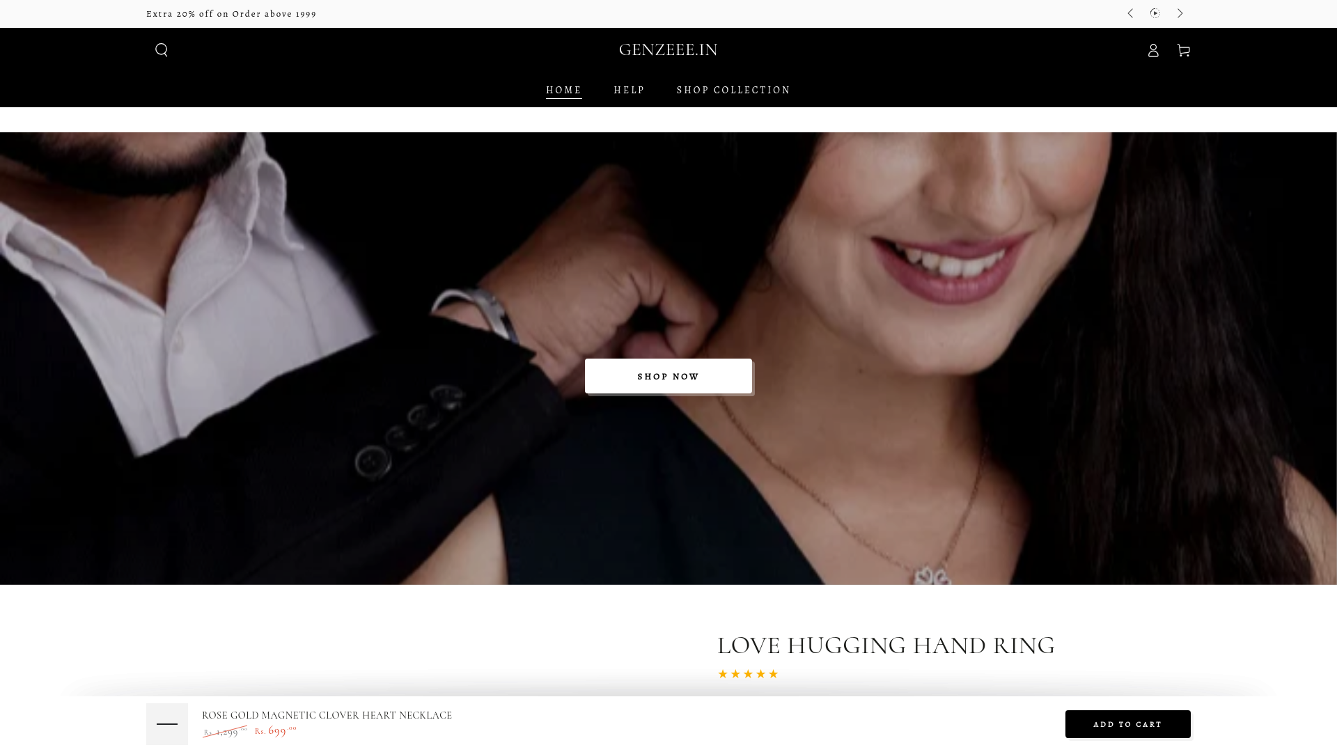 website screenshot of https://genzeee-com.pages.dev/