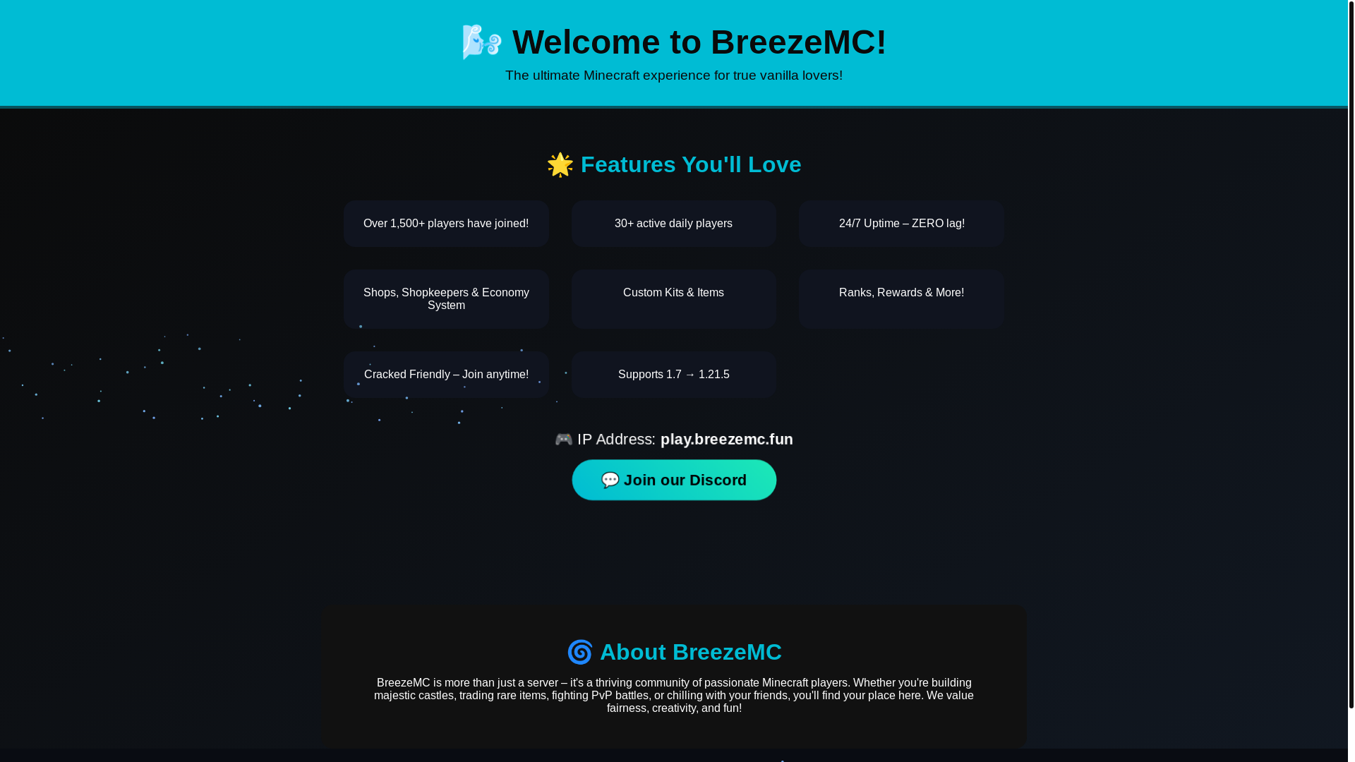 website screenshot of https://breezemc-bcw.pages.dev/