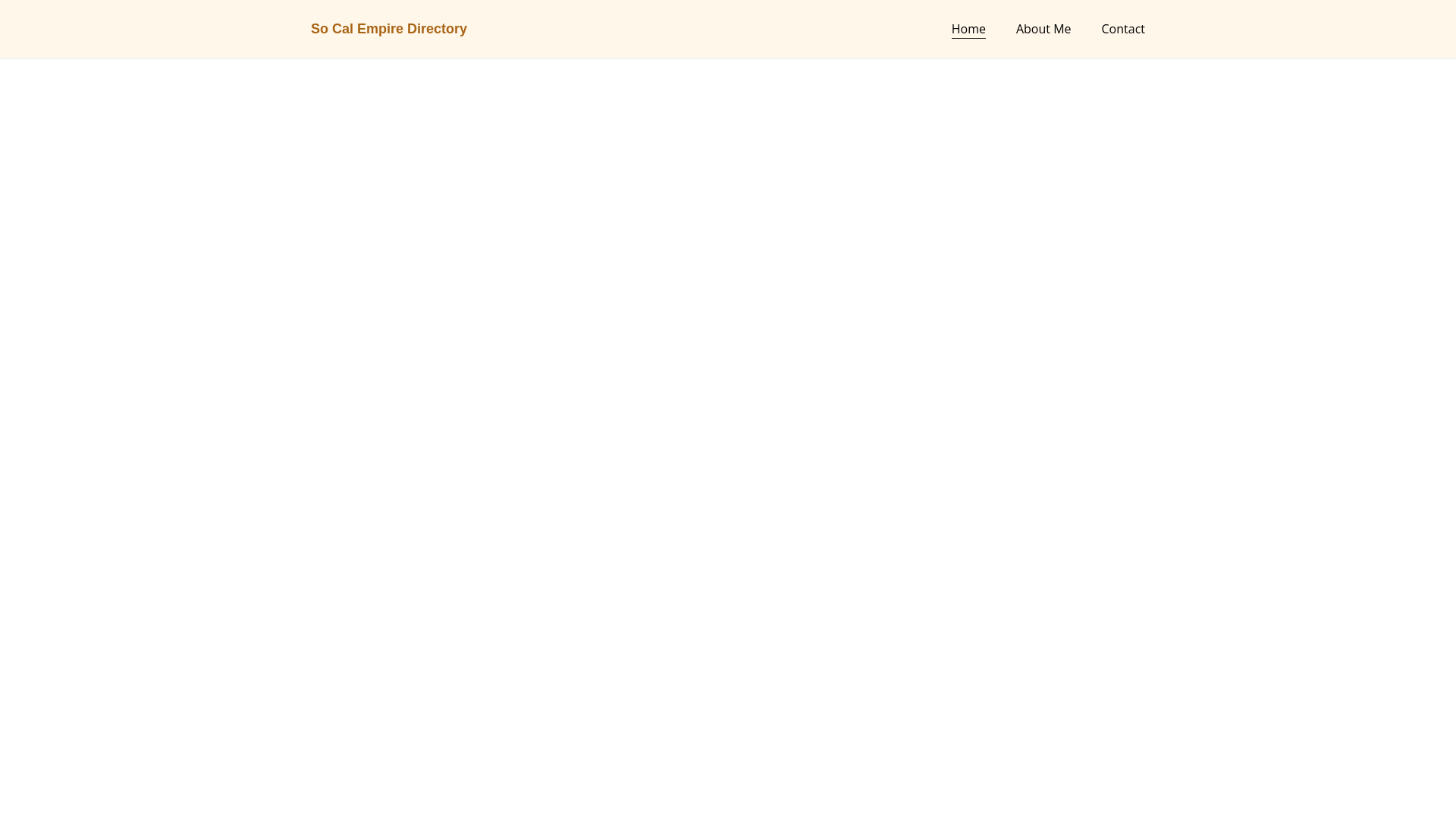 website screenshot of https://socalempiredirectory.com/