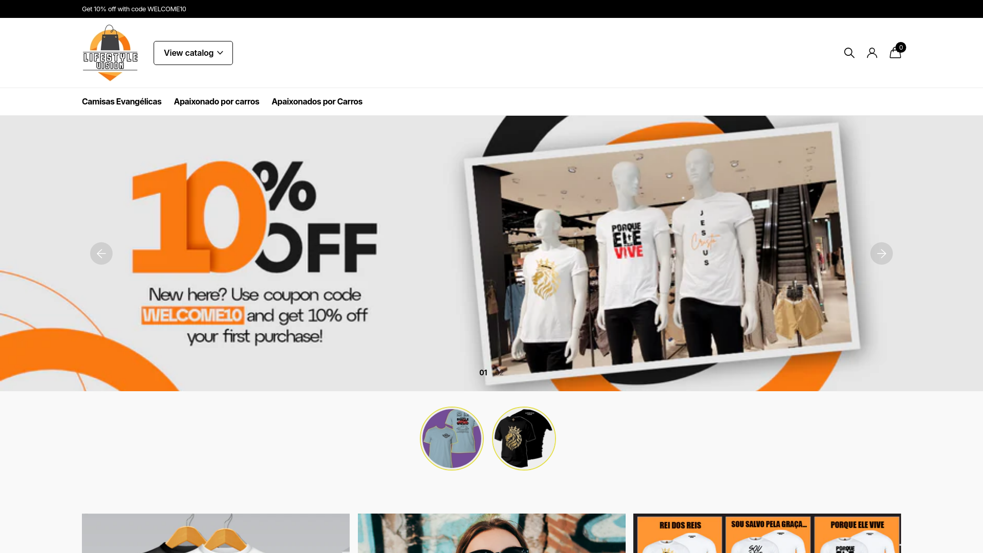 website screenshot of https://lifestylevision.shop/