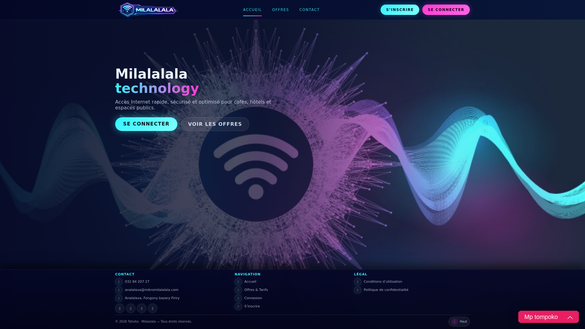 website screenshot of https://mikromilalalala.com/
