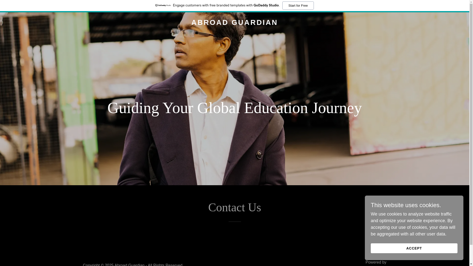 website screenshot of https://abroadguardian.com/