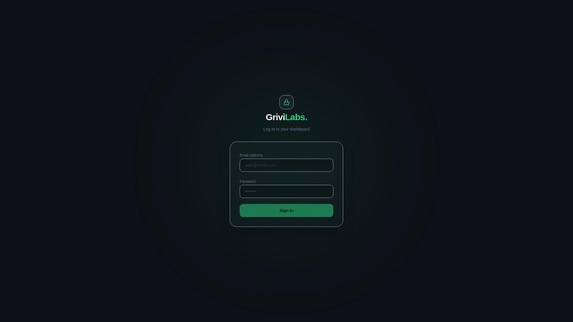 website screenshot of https://dashboard-sosmed-grivilabs.pages.dev/