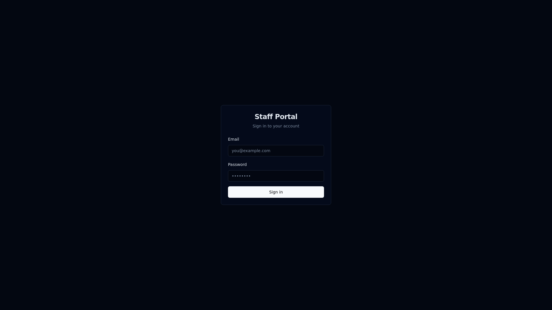 website screenshot of https://dynleaf-staff-portel.pages.dev/