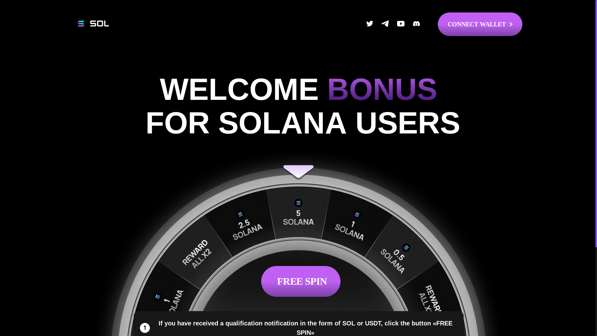 website screenshot of https://sunsol.live/