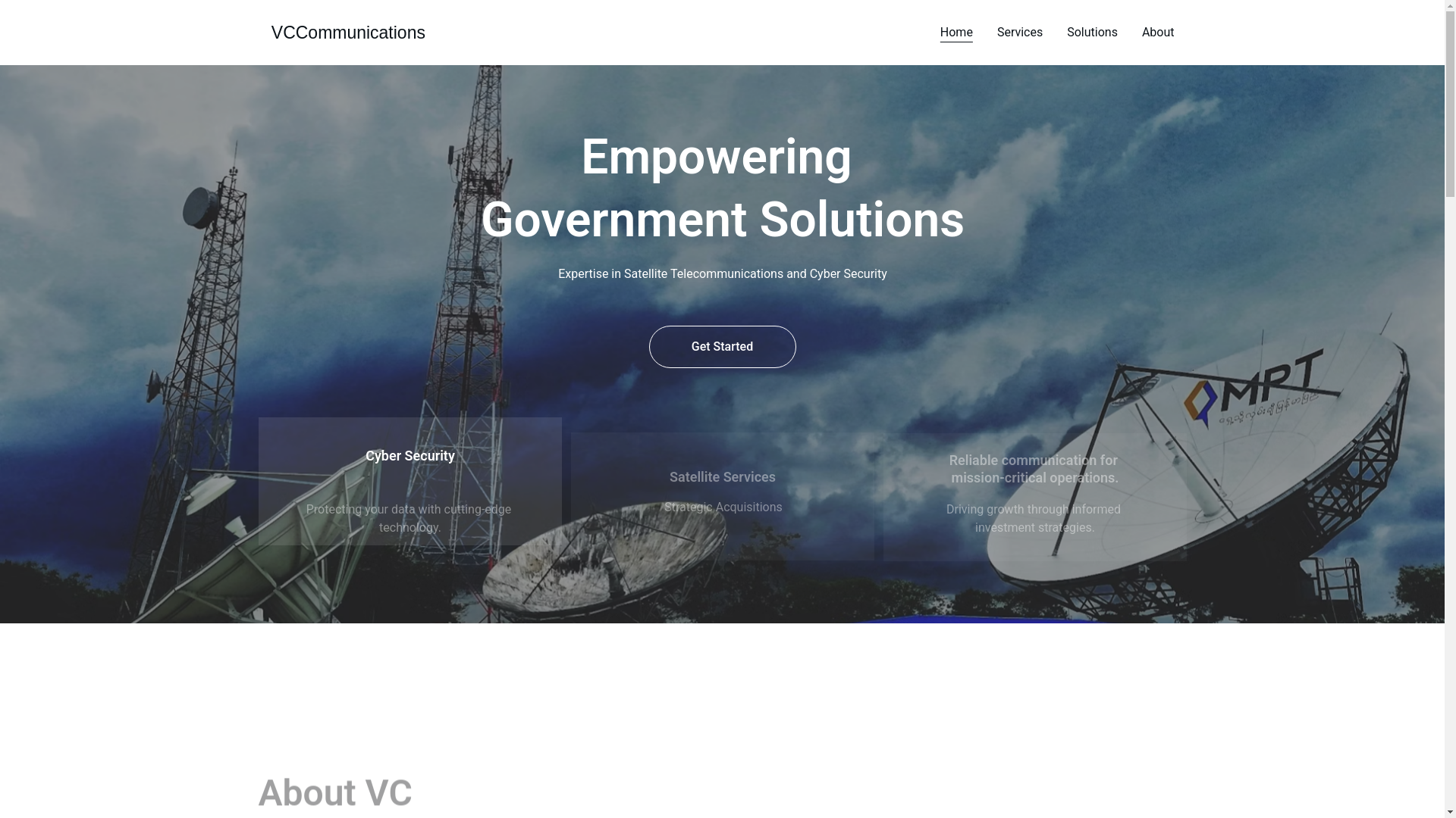 website screenshot of https://vetccom.com/