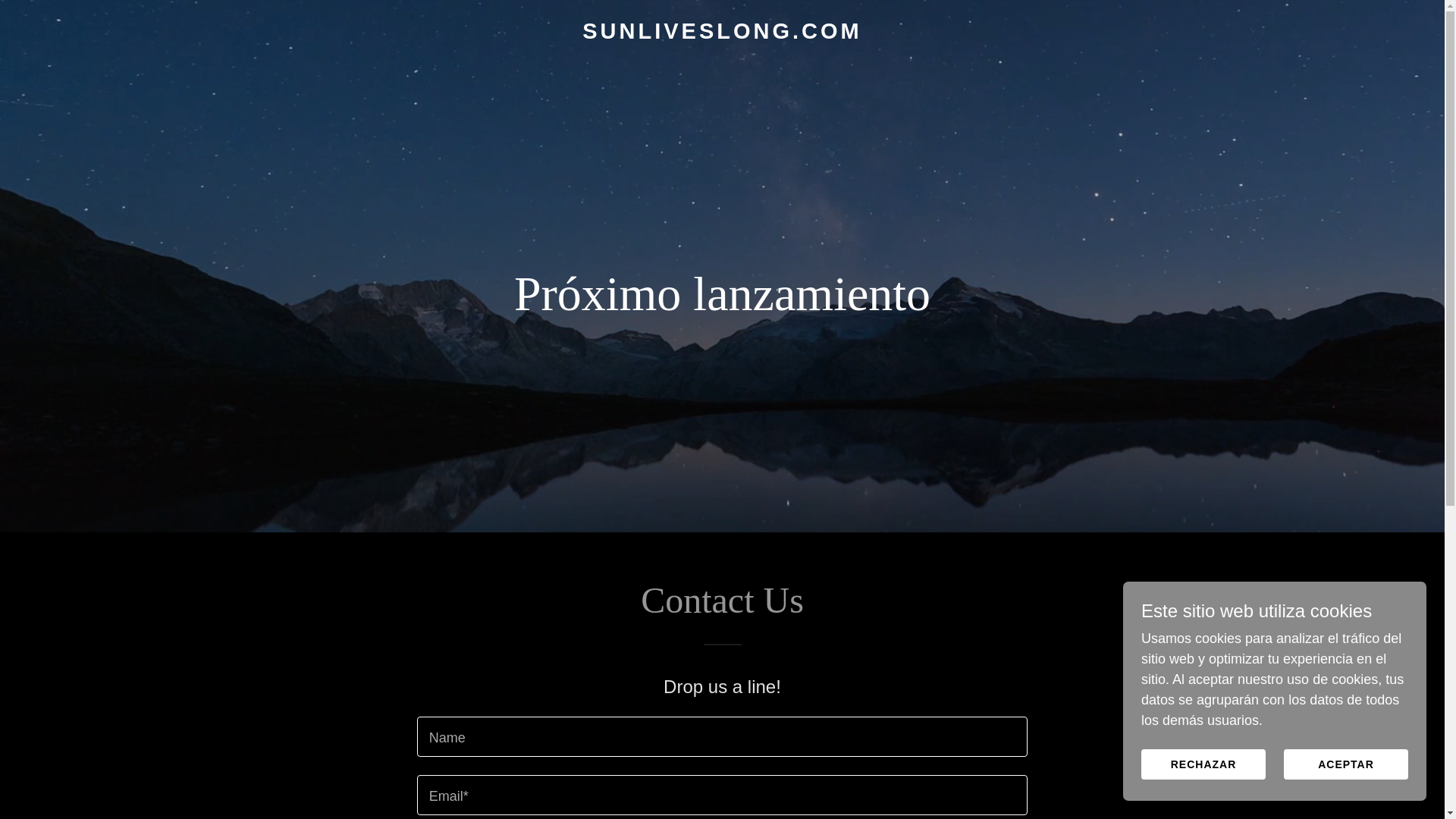 website screenshot of https://sunliveslong.com/