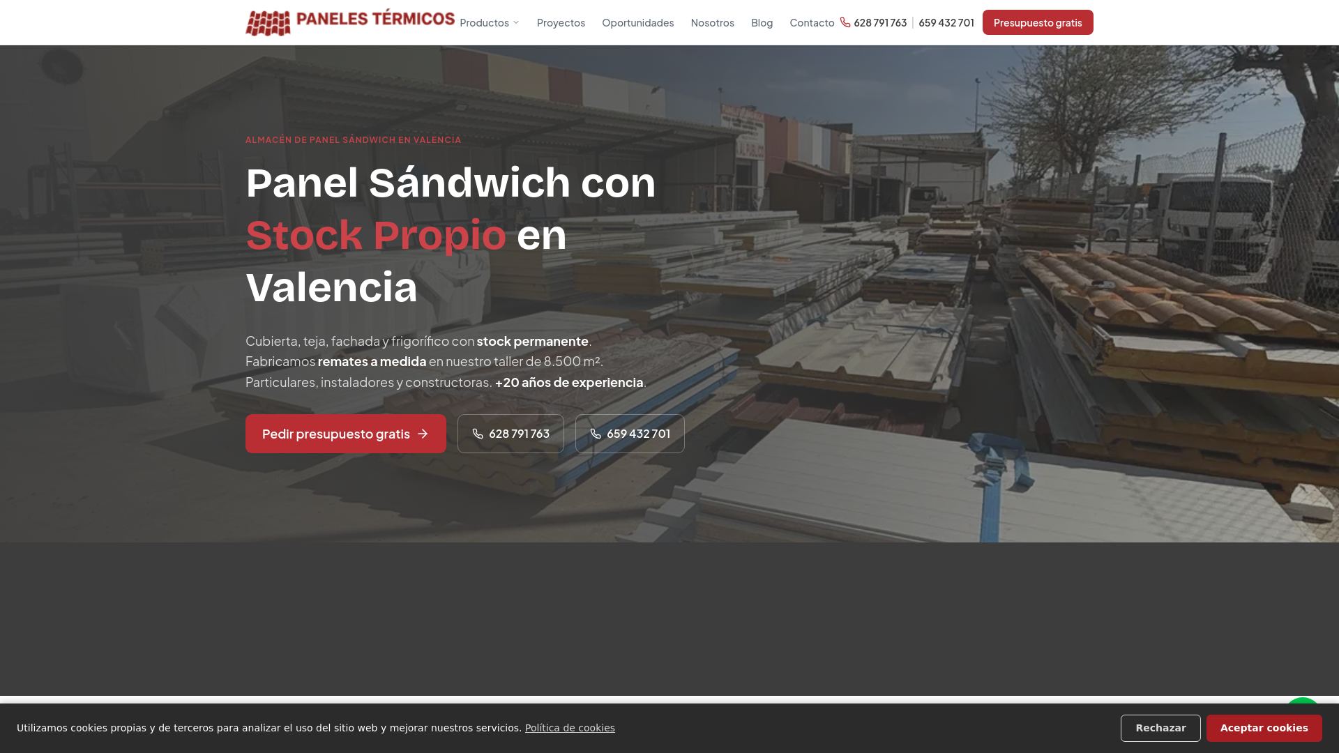 website screenshot of https://panelestermicos-web2.pages.dev/