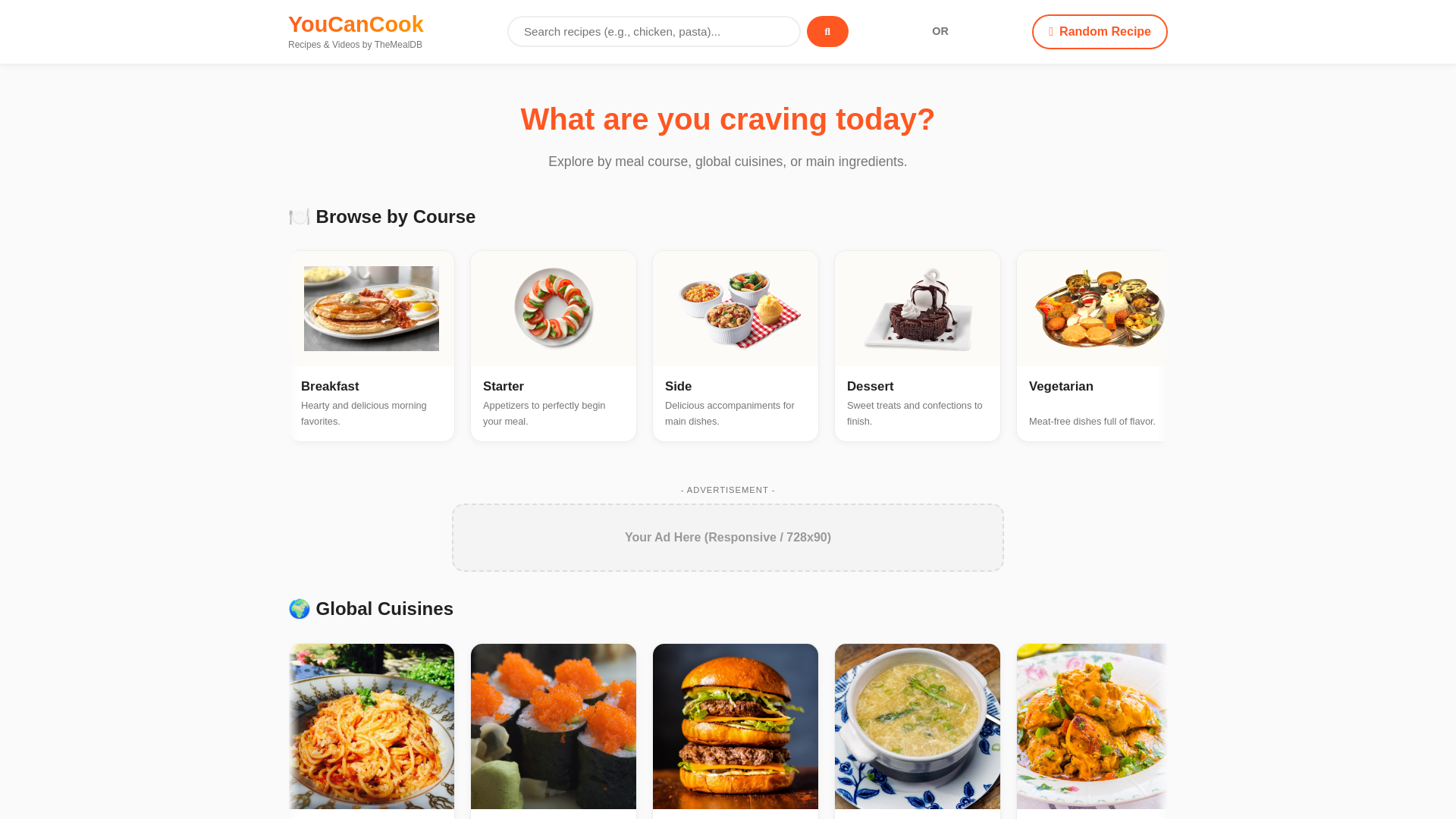 website screenshot of https://youcancook.pages.dev/