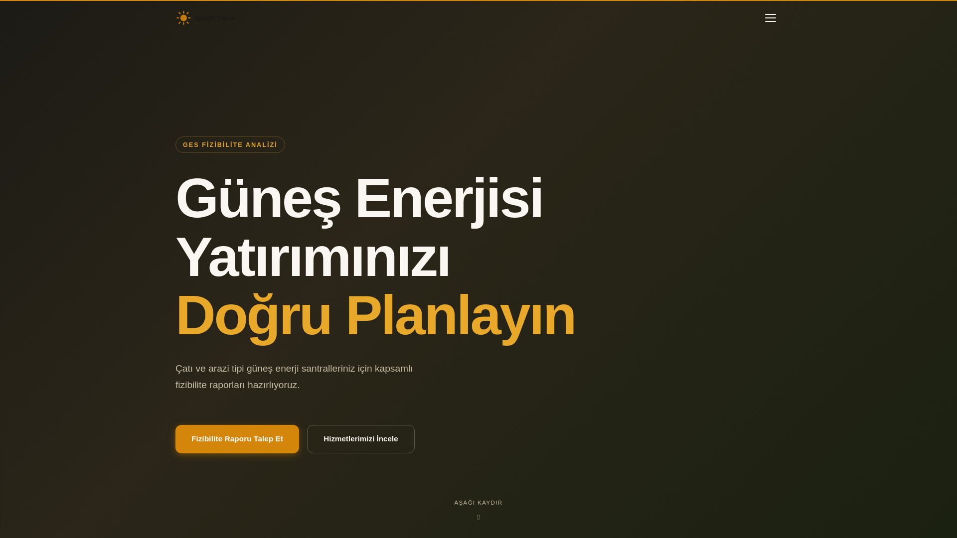 website screenshot of https://wealthsignal.live