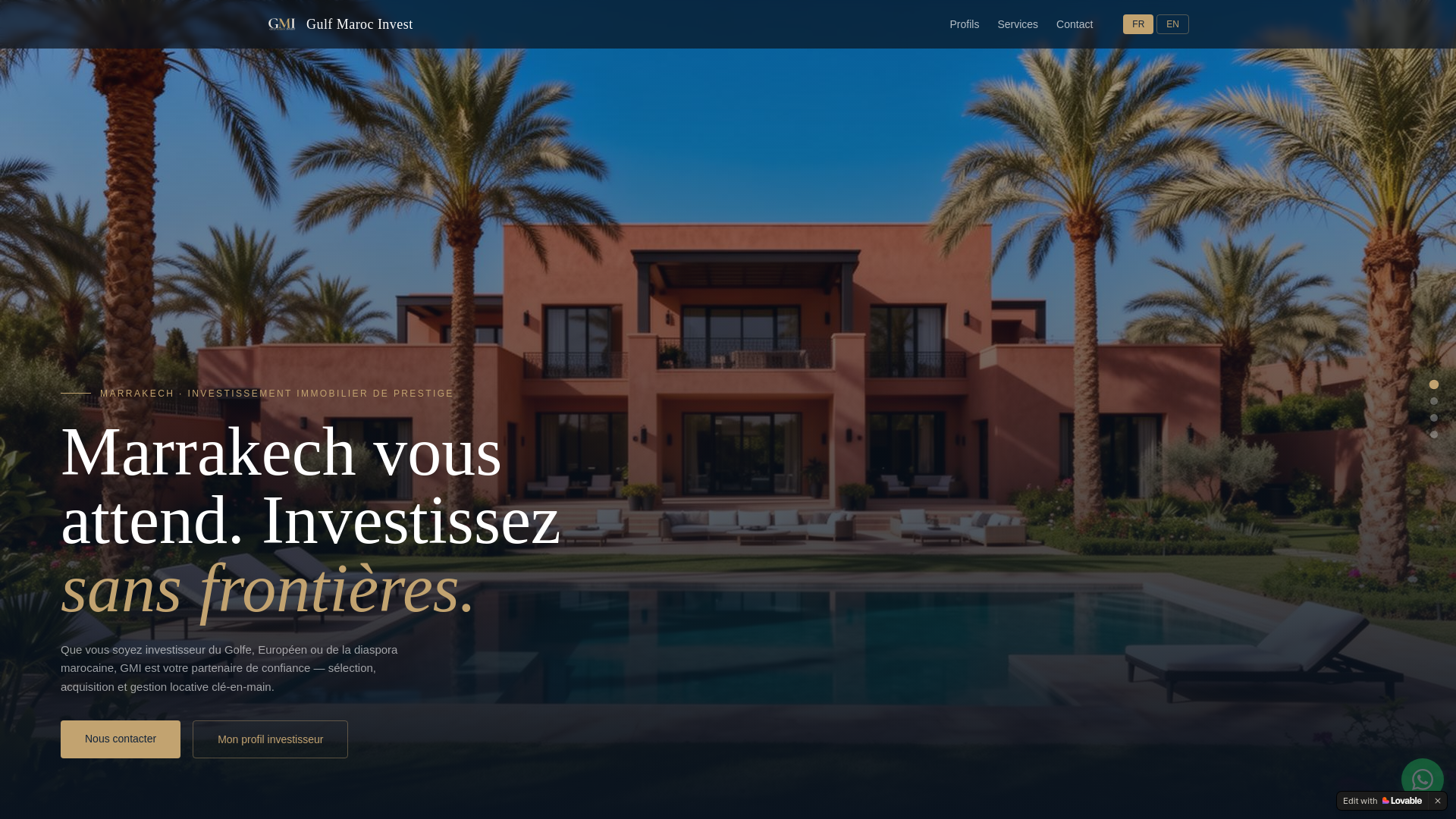 website screenshot of https://gulfmarocinvest.com