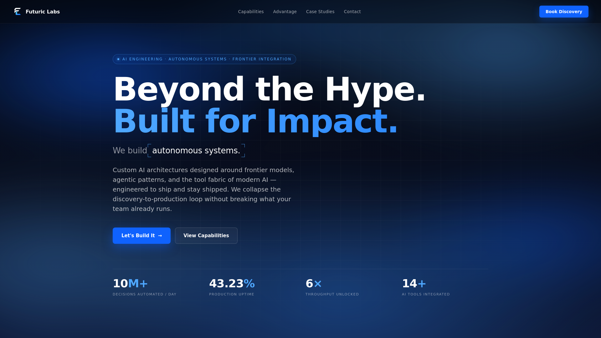 website screenshot of https://futuriclabs-au.pages.dev/