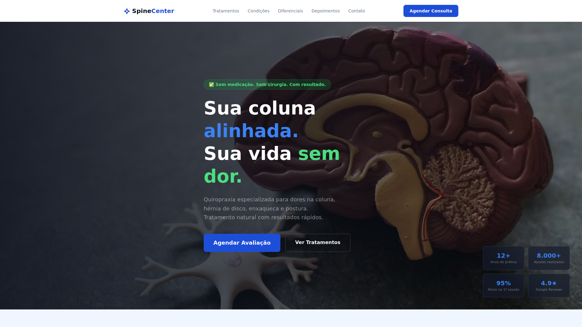 website screenshot of https://clesys-quiropraxia.pages.dev/